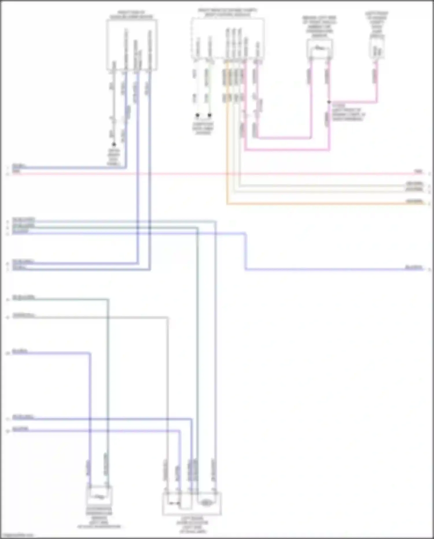 Wiring diagram front blower for Jeep Gladiator JT (2019-2023) (2 of 2)