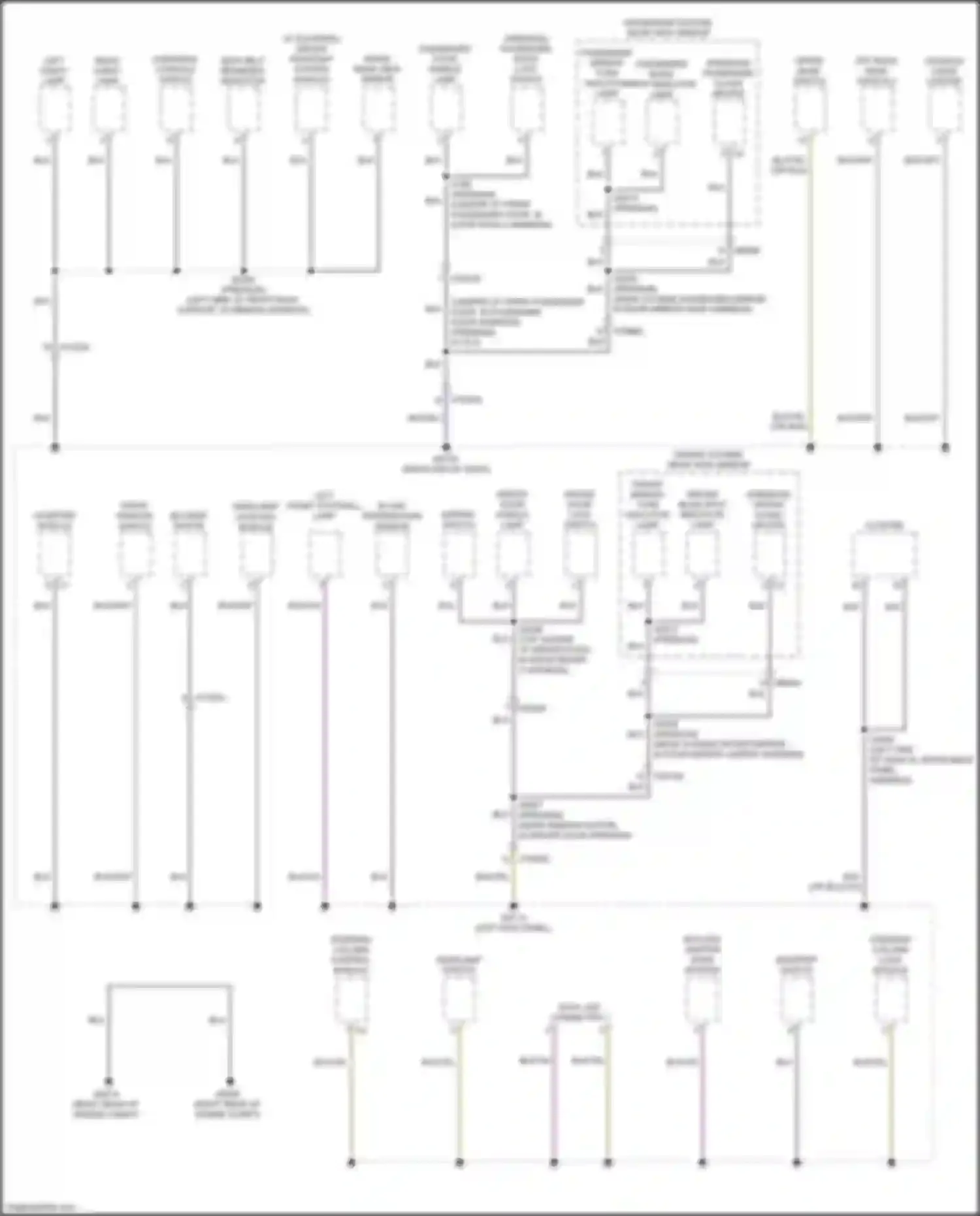 Wiring diagram front window switch for Jeep Gladiator JT (2019-2023) (1 of 4)