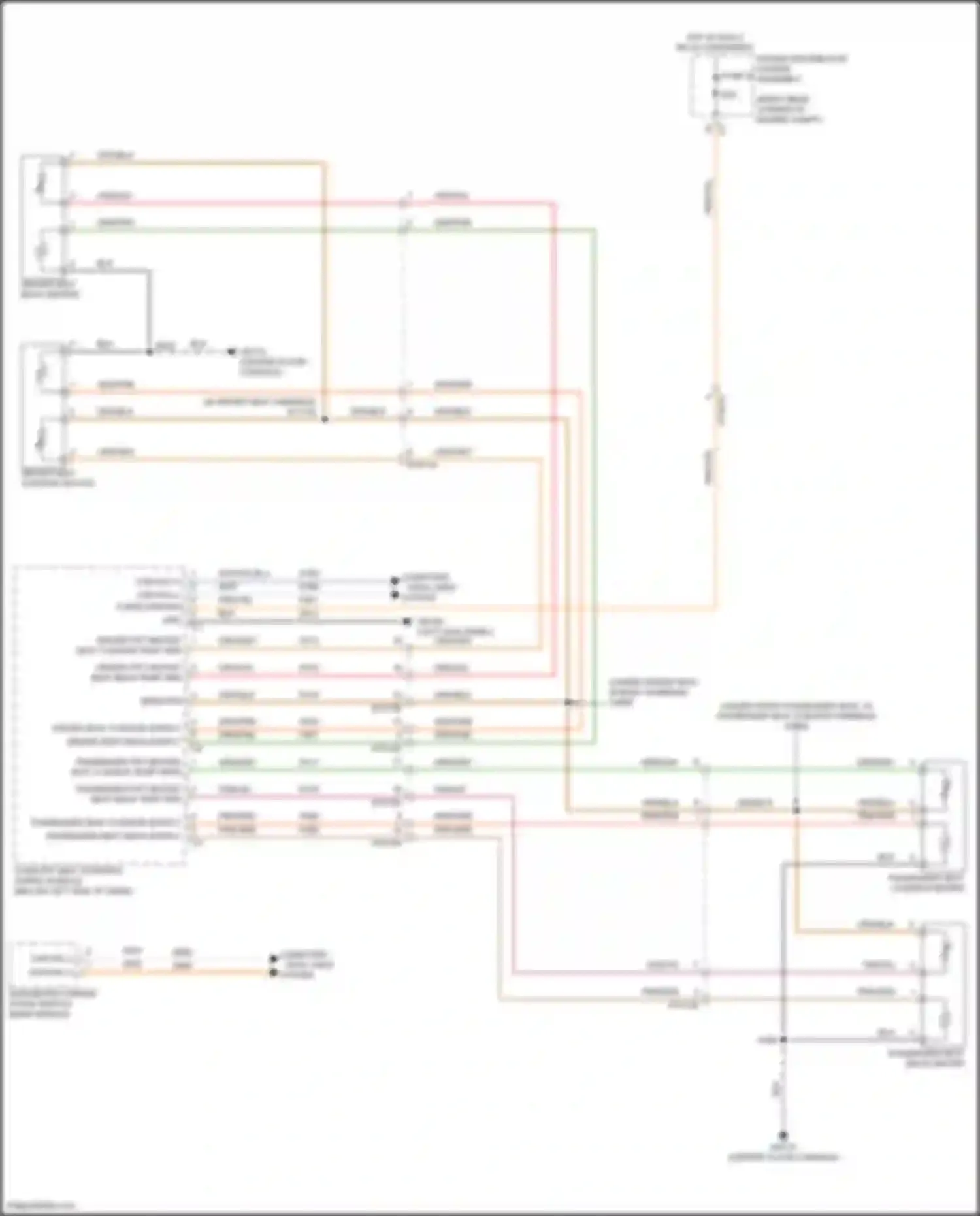 Wiring diagram (in driver seat harness, for Jeep Gladiator JT (2019-2023) (1 of 1)