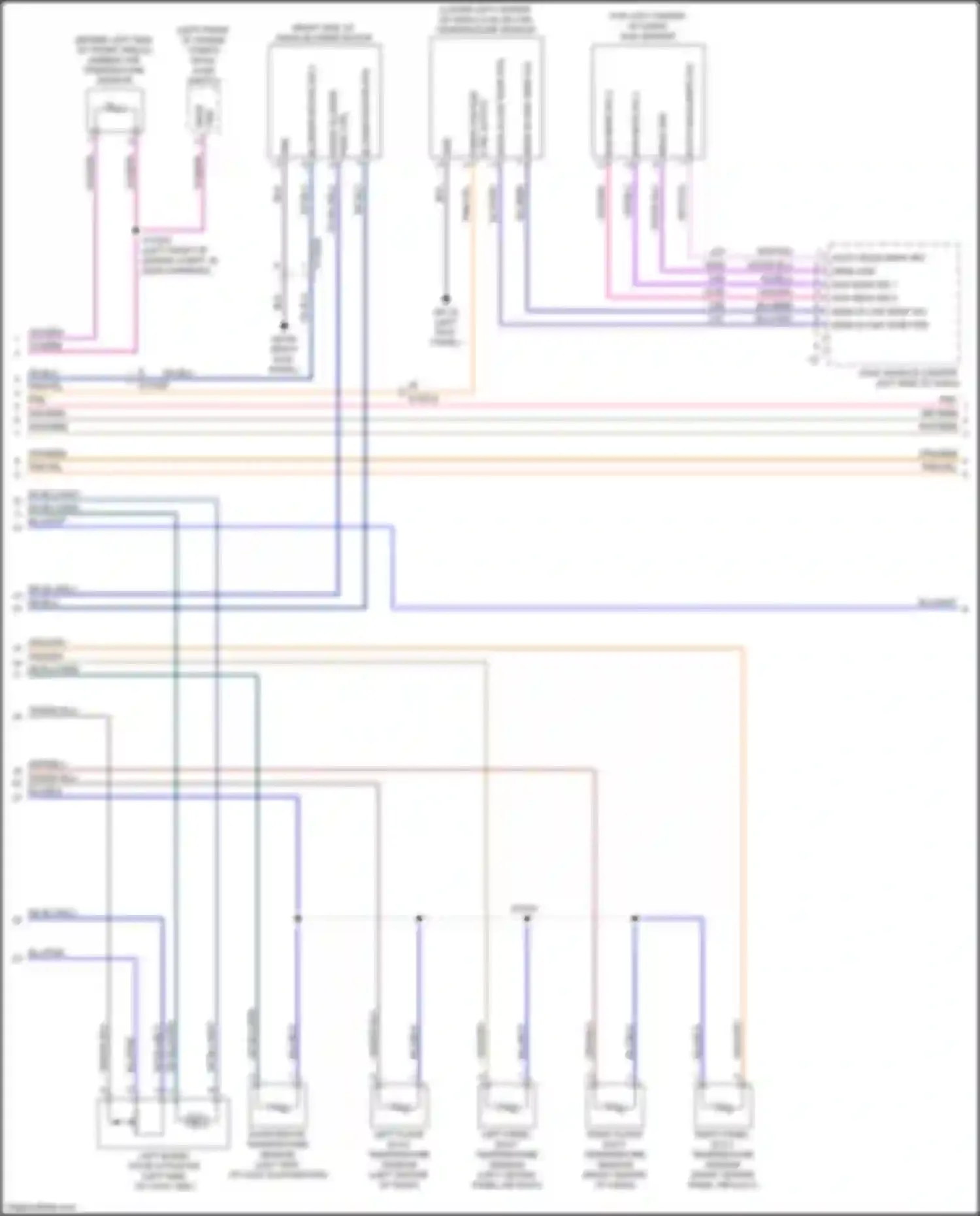 Wiring diagram left panel duct temperature sensor for Jeep Gladiator JT (2019-2023) (1 of 1)