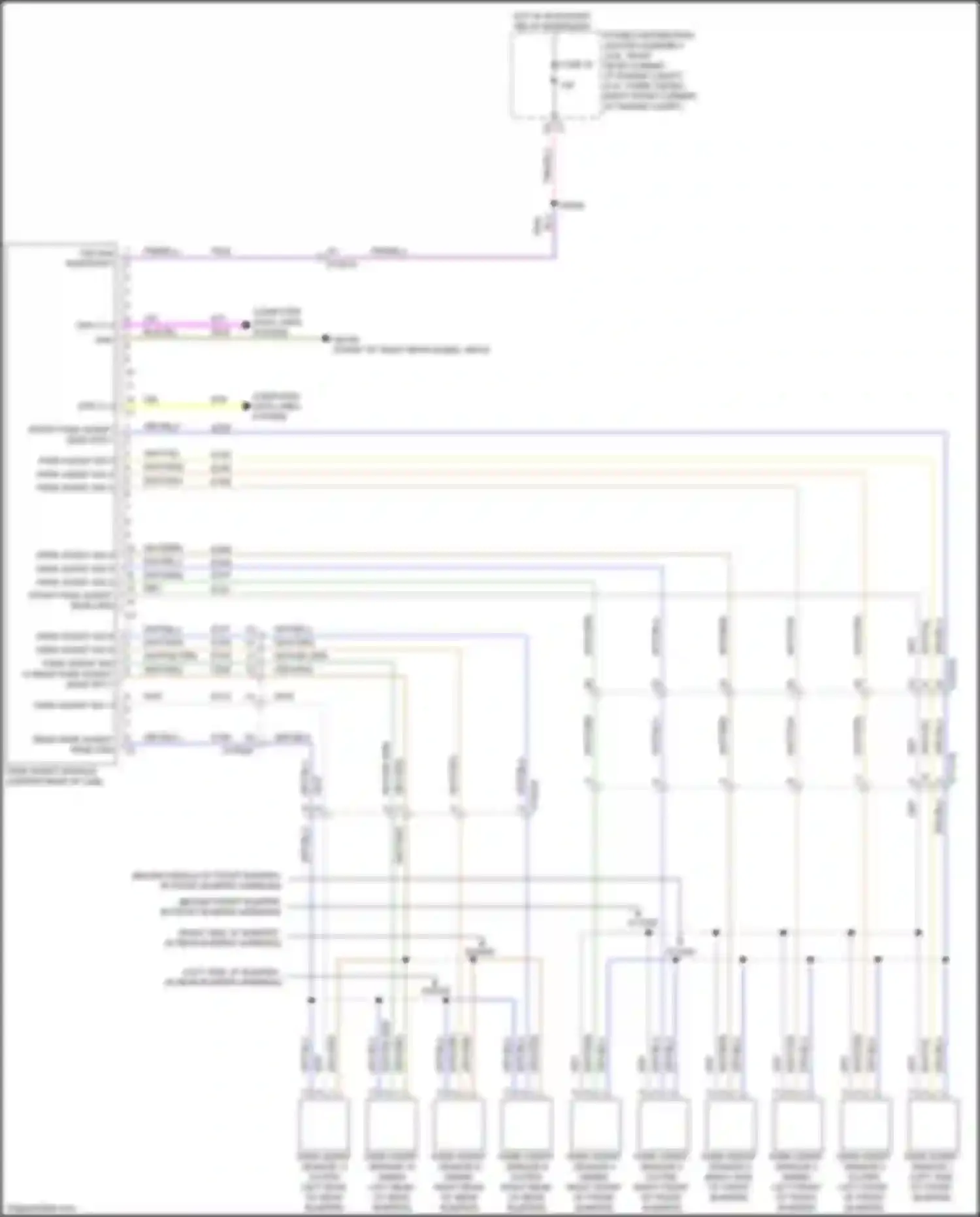 Wiring diagram park assist sig 1 for Jeep Gladiator JT (2019-2023) (1 of 1)