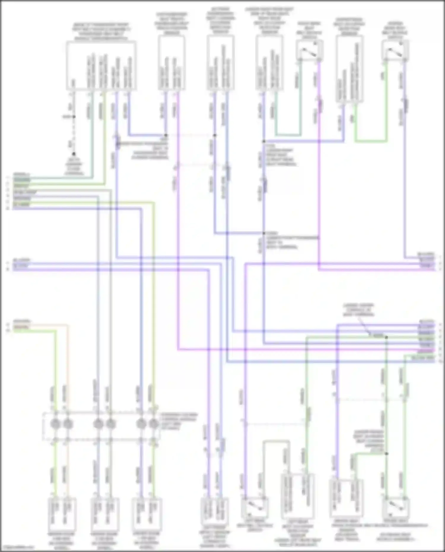 Wiring diagram right rear seat occupant detection sensor for Jeep Gladiator JT (2019-2023) (1 of 1)