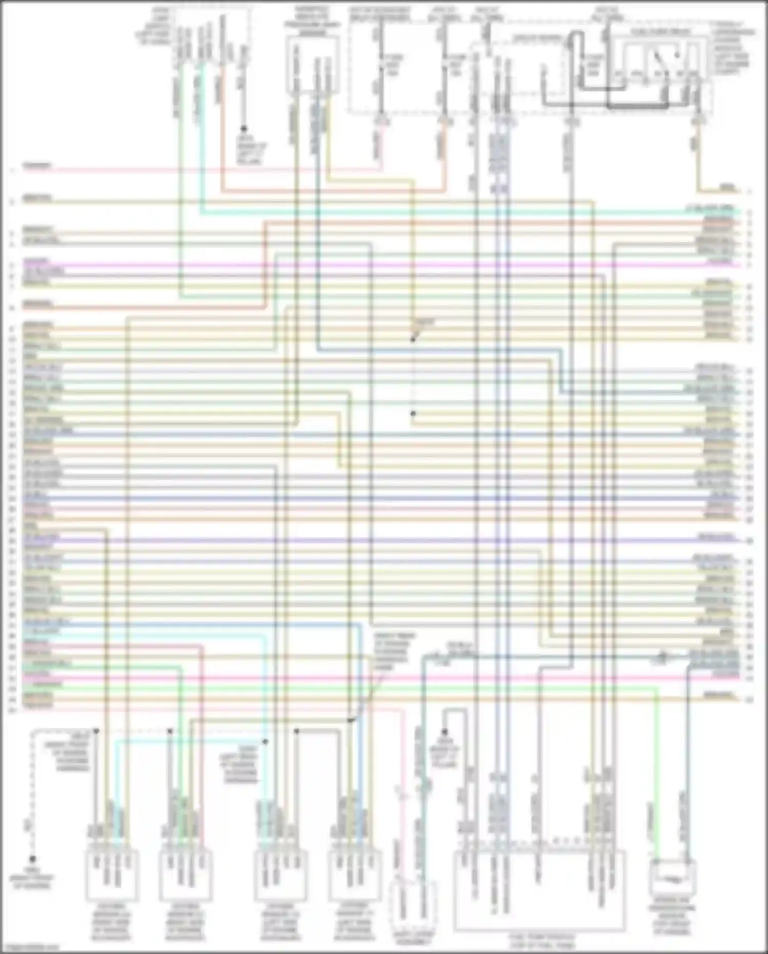 Grand Cherokee Jeep WK2 (2010-2013): Wiring diagram engine performance 5.7l (2 of 5)