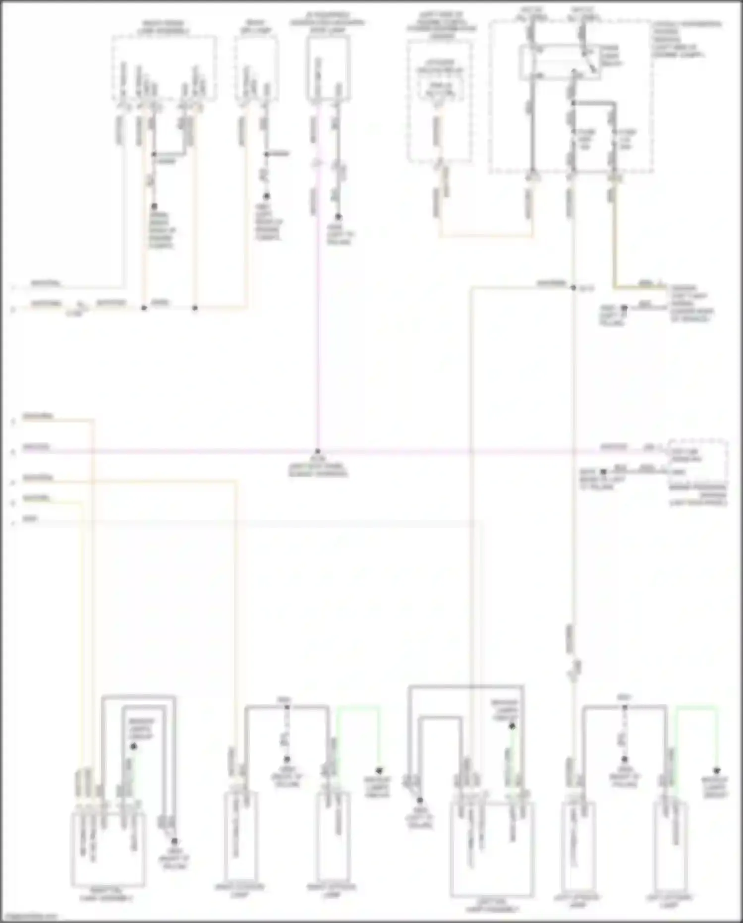Grand Cherokee Jeep WK2 (2010-2013): Exterior lamps circuit (2 of 2)