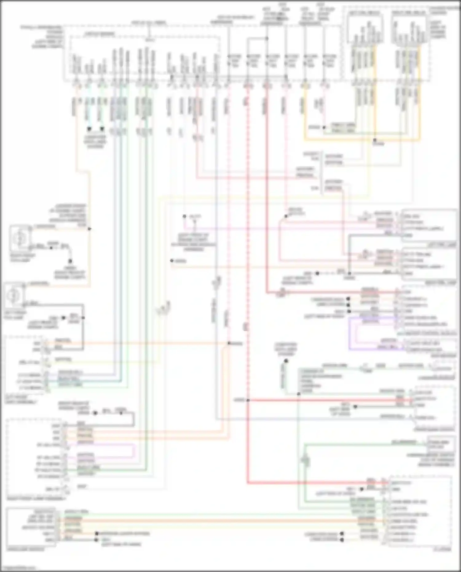 Grand Cherokee Jeep WK2 (2010-2013): Headlamps circuit, w/ drl
