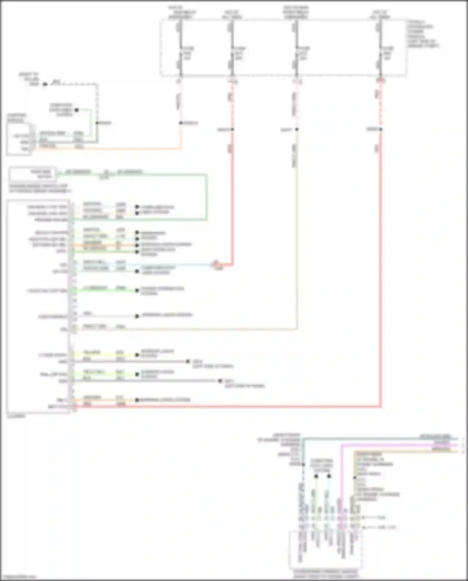 Grand Cherokee Jeep WK2 (2010-2013): Instrument cluster circuit (1 of 2)