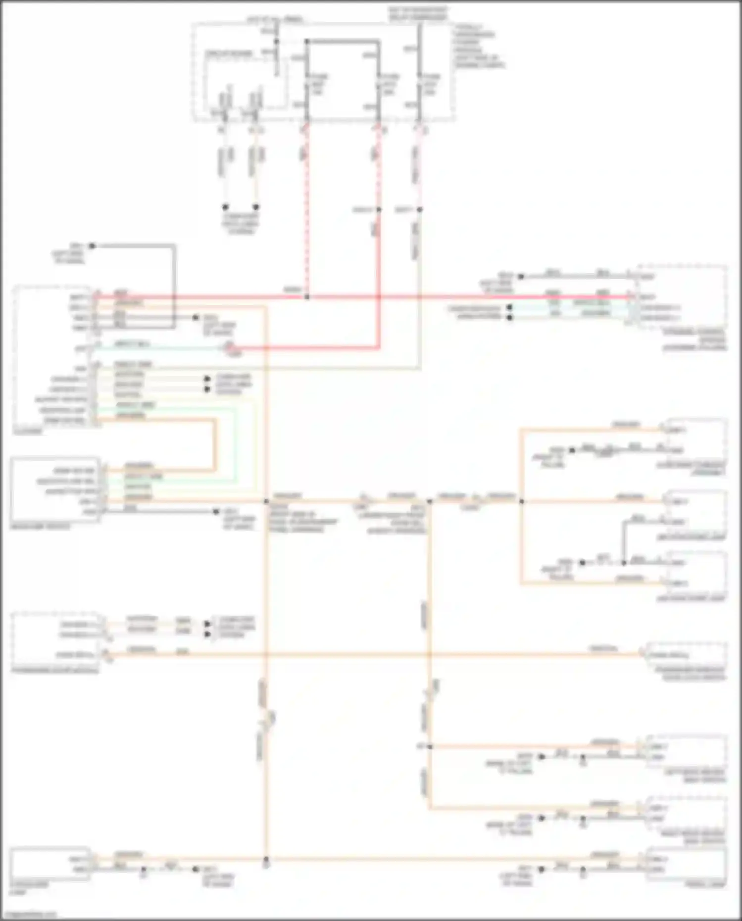 Grand Cherokee Jeep WK2 (2010-2013): Instrument illumination circuit