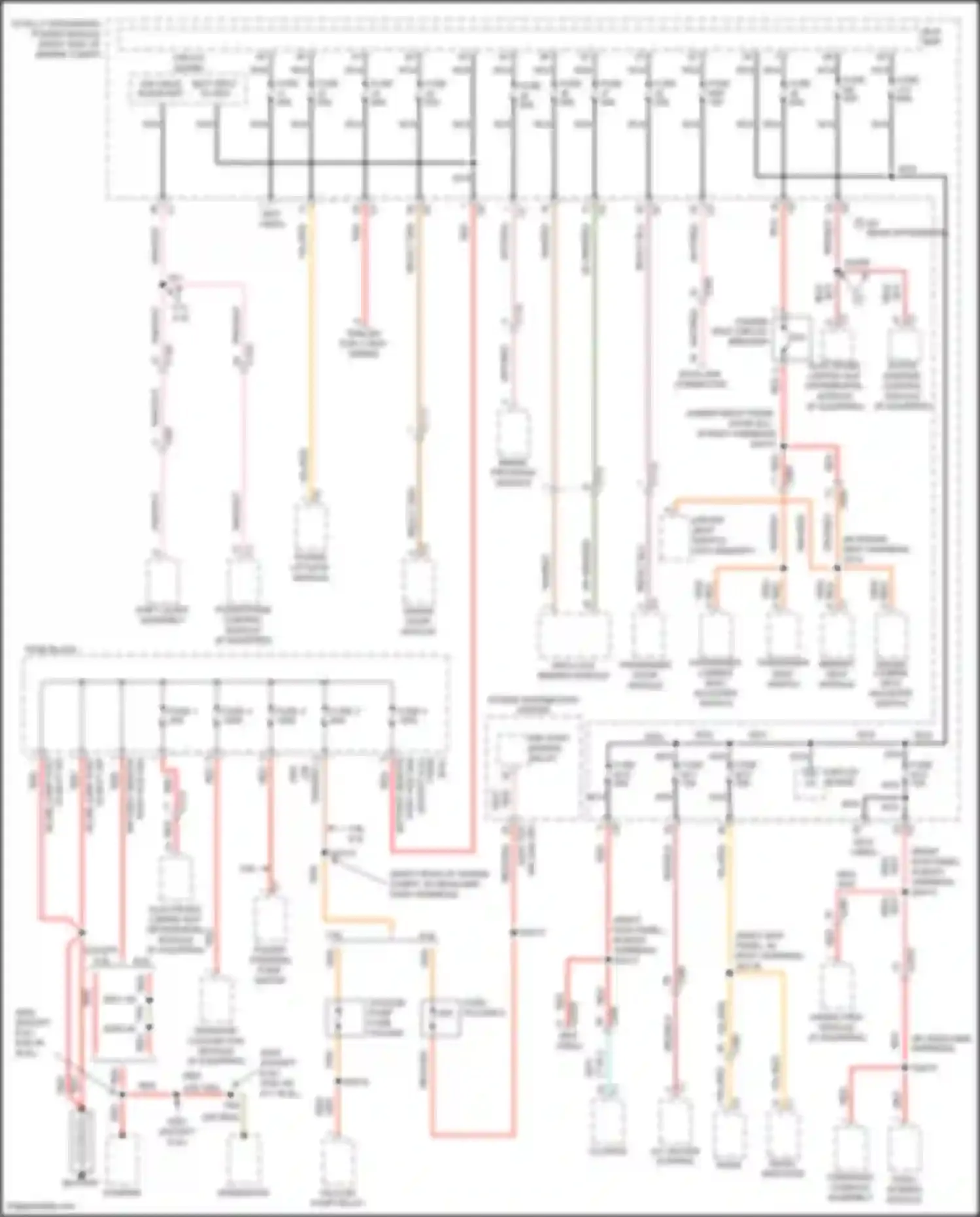 Grand Cherokee Jeep WK2 (2010-2013): Power distribution circuit (1 of 4)