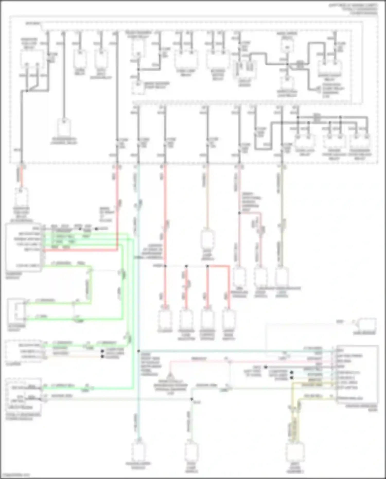 Grand Cherokee Jeep WK2 (2010-2013): Power distribution circuit (2 of 4)