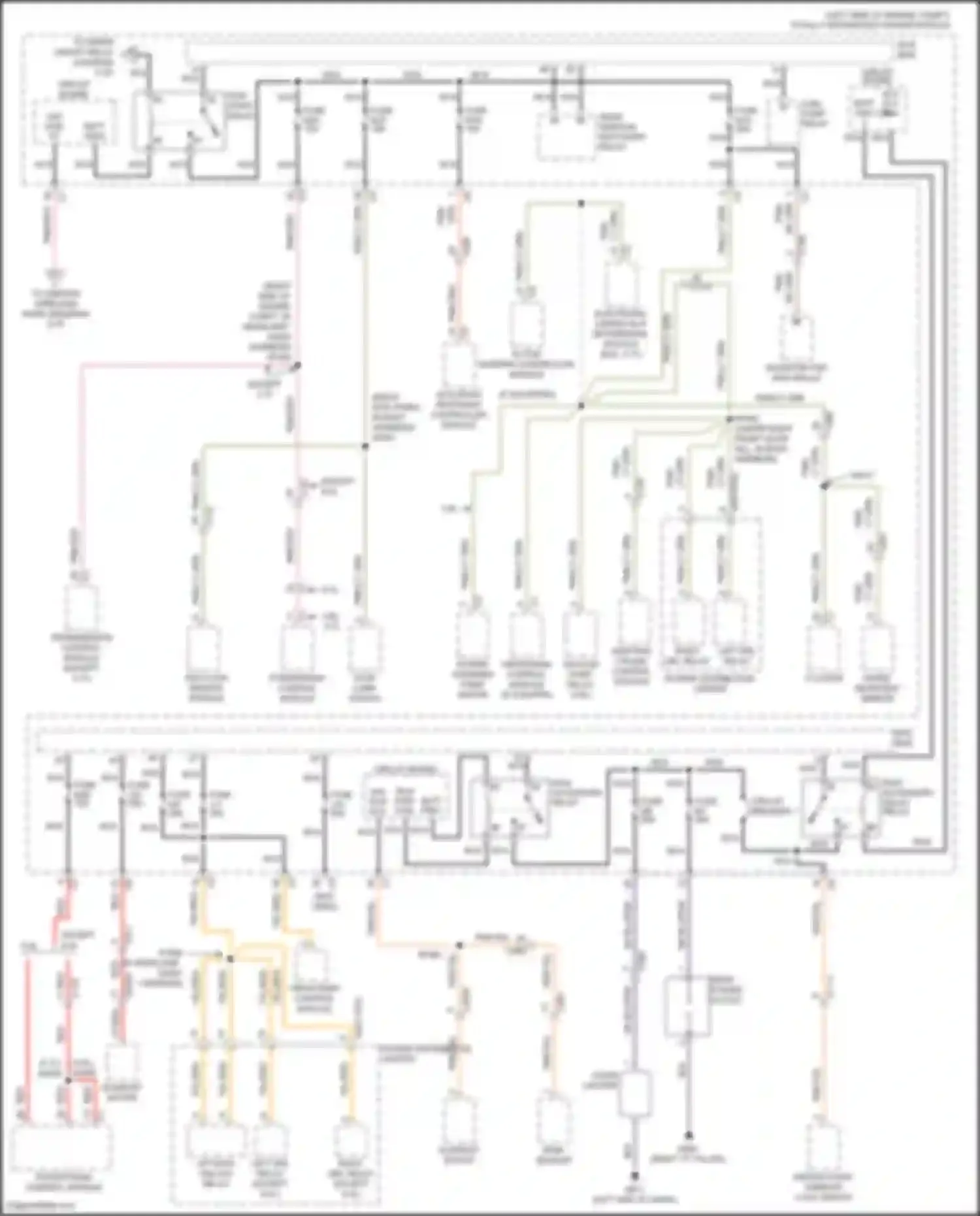 Grand Cherokee Jeep WK2 (2010-2013): Power distribution circuit (3 of 4)
