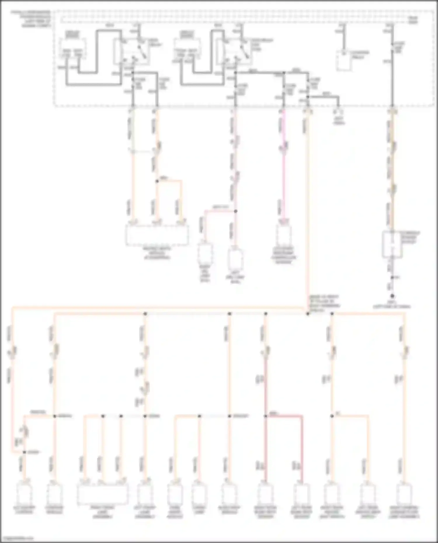 Grand Cherokee Jeep WK2 (2010-2013): Power distribution circuit (4 of 4)