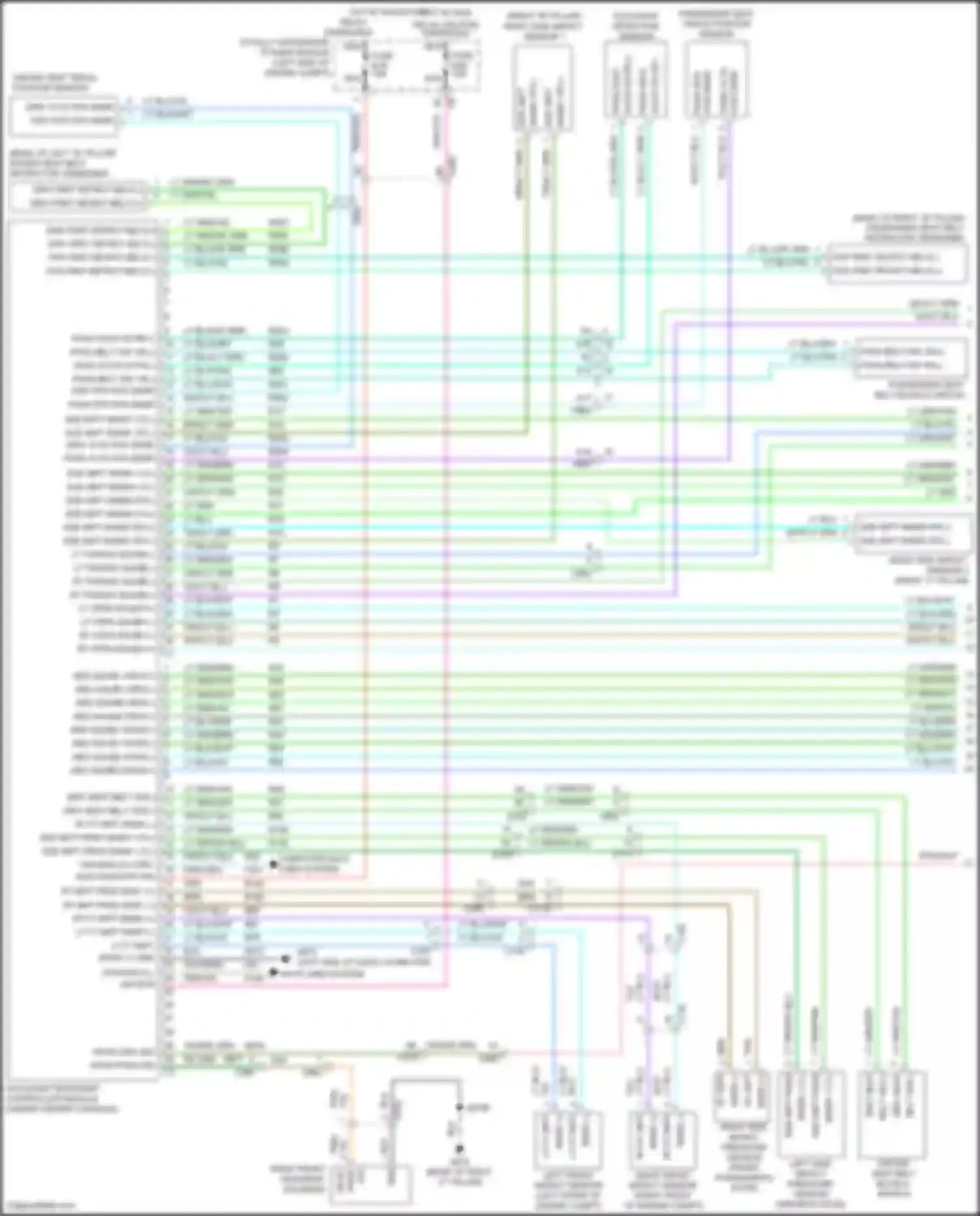 Grand Cherokee Jeep WK2 (2010-2013): Supplemental restraints circuit (1 of 2)