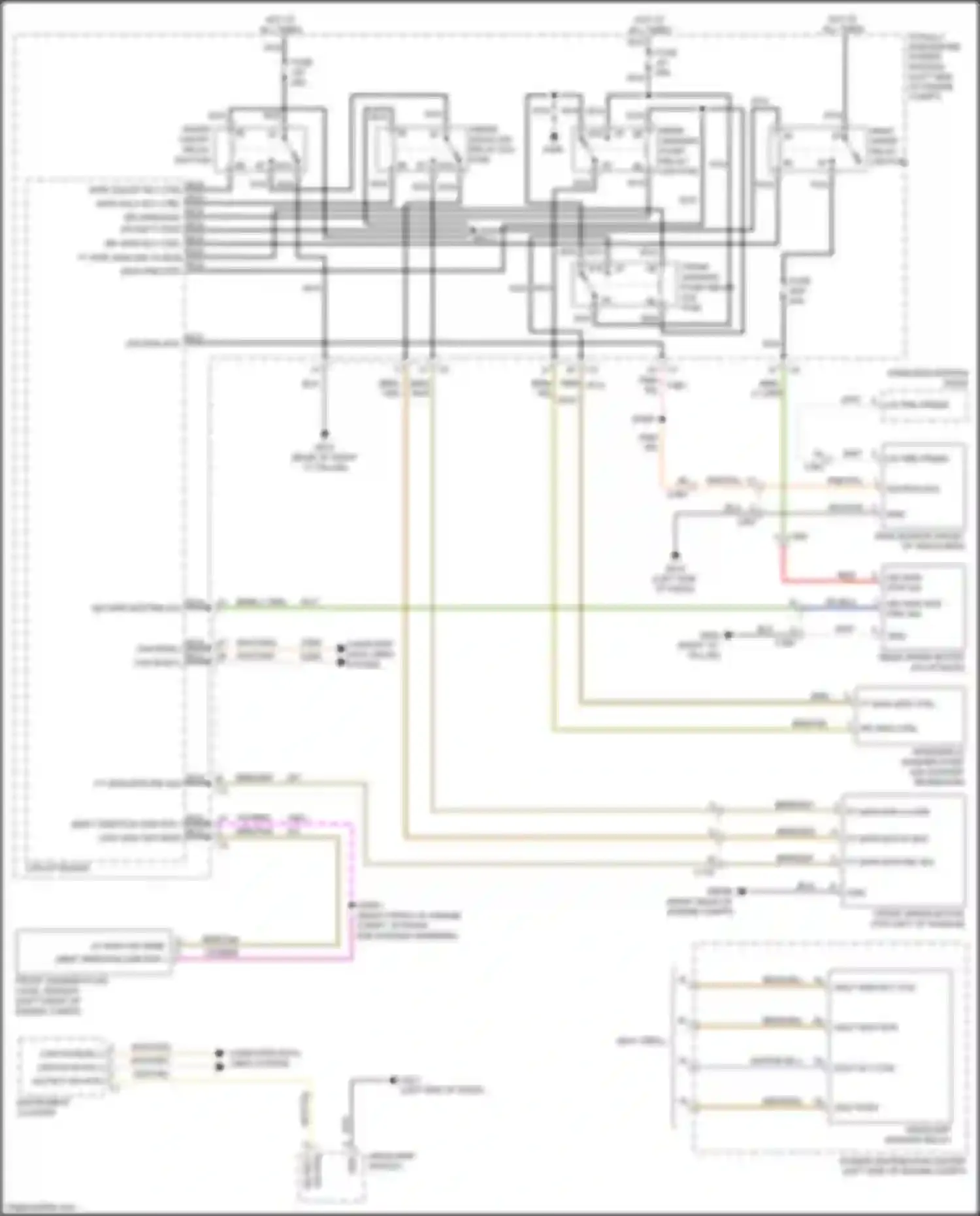 Grand Cherokee Jeep WK2 (2010-2013): Wiper/washer circuit