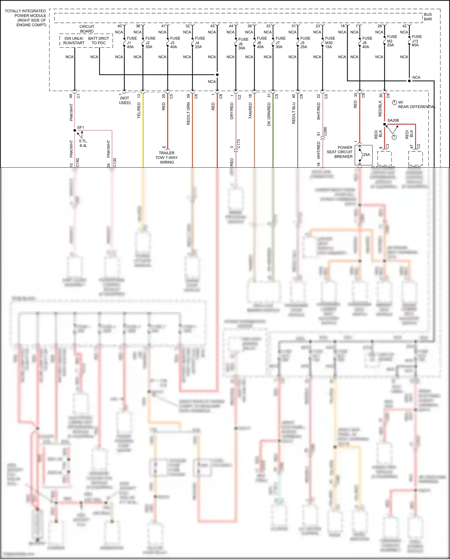 Wiring diagram active damping control module for Jeep Grand Cherokee WK2 (2010-2013) (4 of 4)