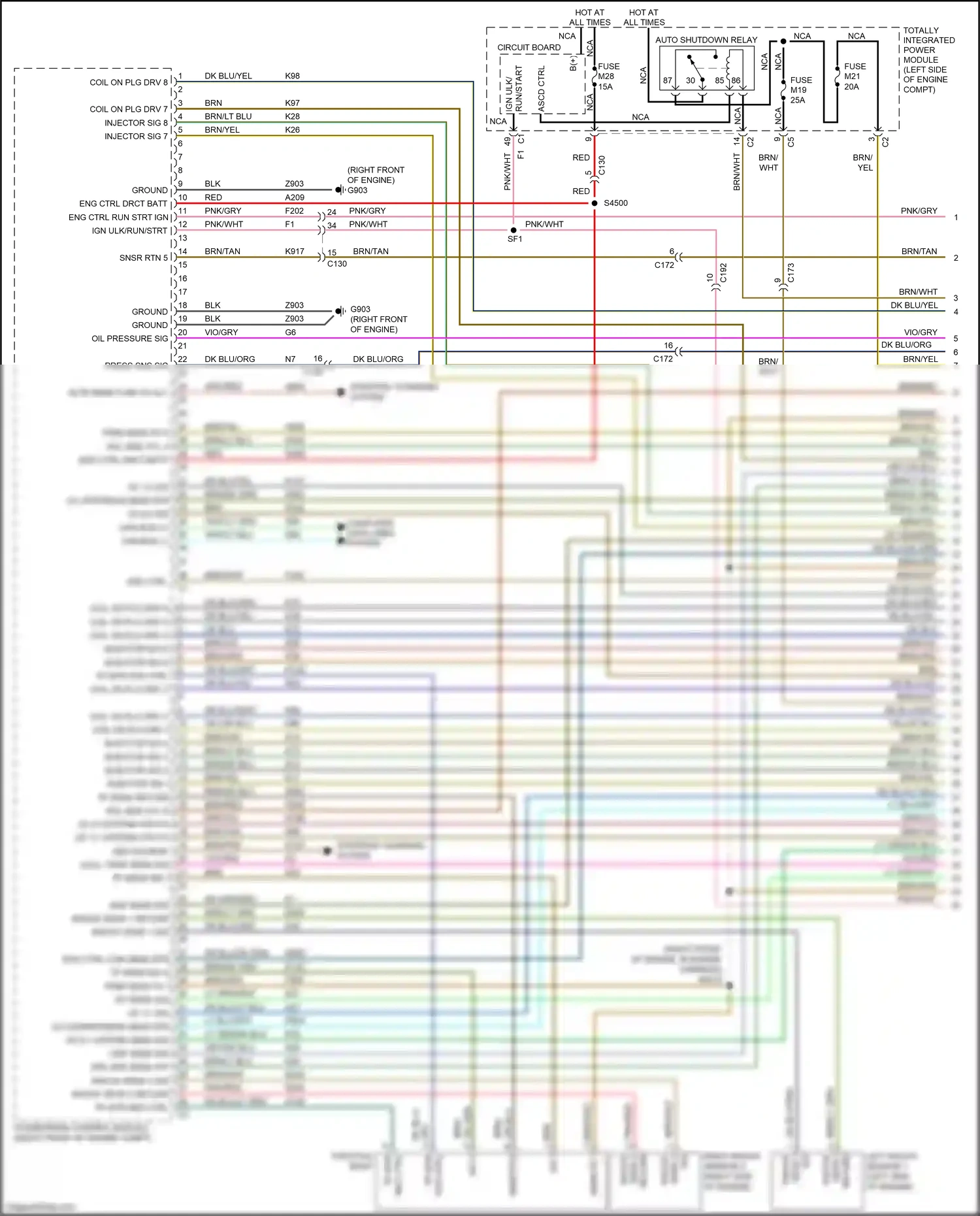 Wiring diagram ascd ctrl for Jeep Grand Cherokee WK2 (2010-2013) (1 of 1)