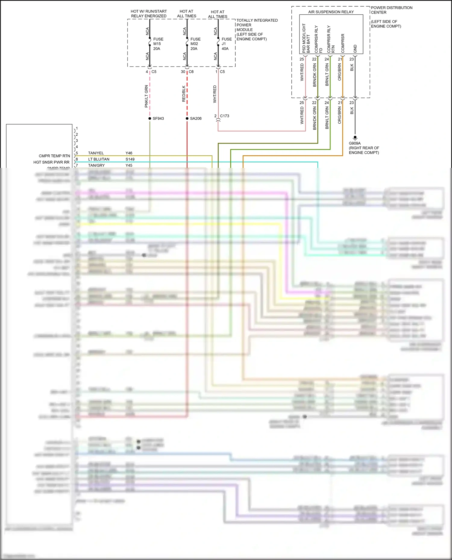Wiring diagram comprsr fd for Jeep Grand Cherokee WK2 (2010-2013) (1 of 2)