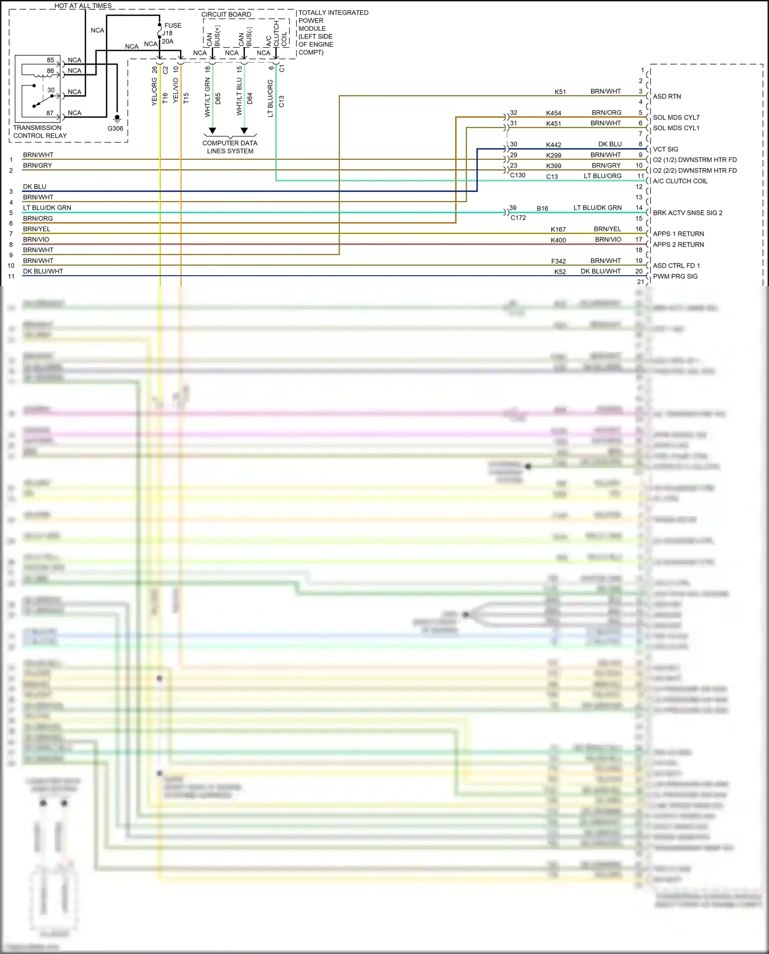 Wiring diagram computer data lines system for Jeep Grand Cherokee WK2 (2010-2013) (68 of 73)