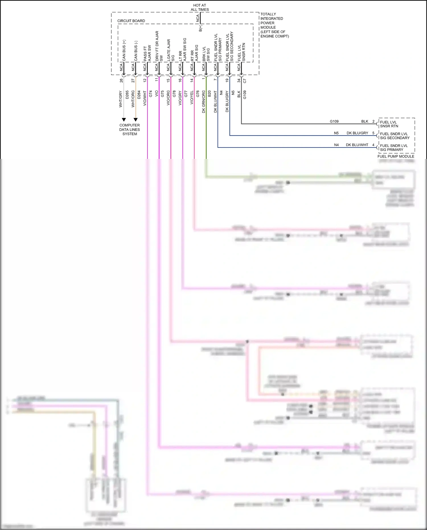 Wiring diagram computer data lines system for Jeep Grand Cherokee WK2 (2010-2013) (17 of 73)