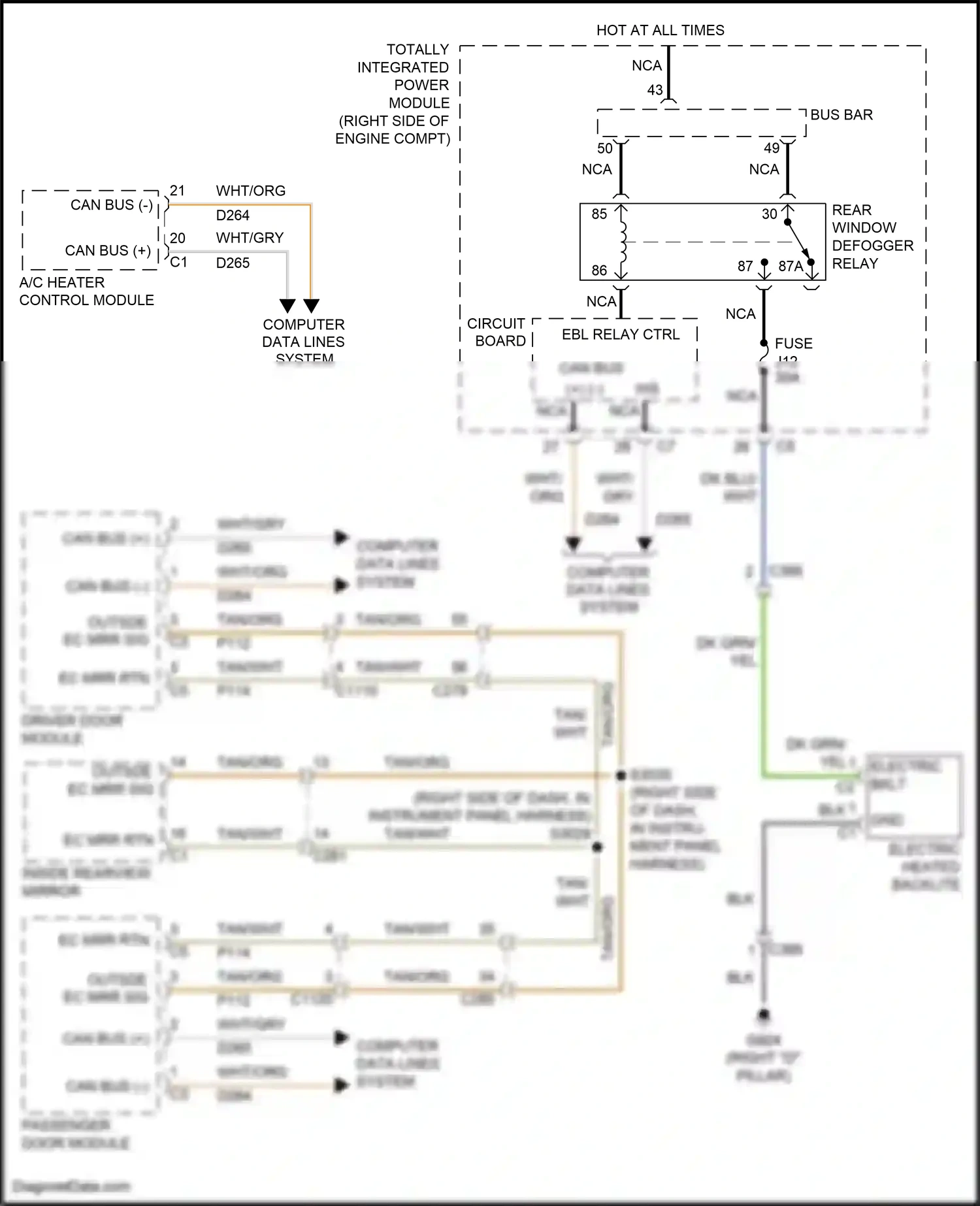 Wiring diagram computer data lines system for Jeep Grand Cherokee WK2 (2010-2013) (22 of 73)