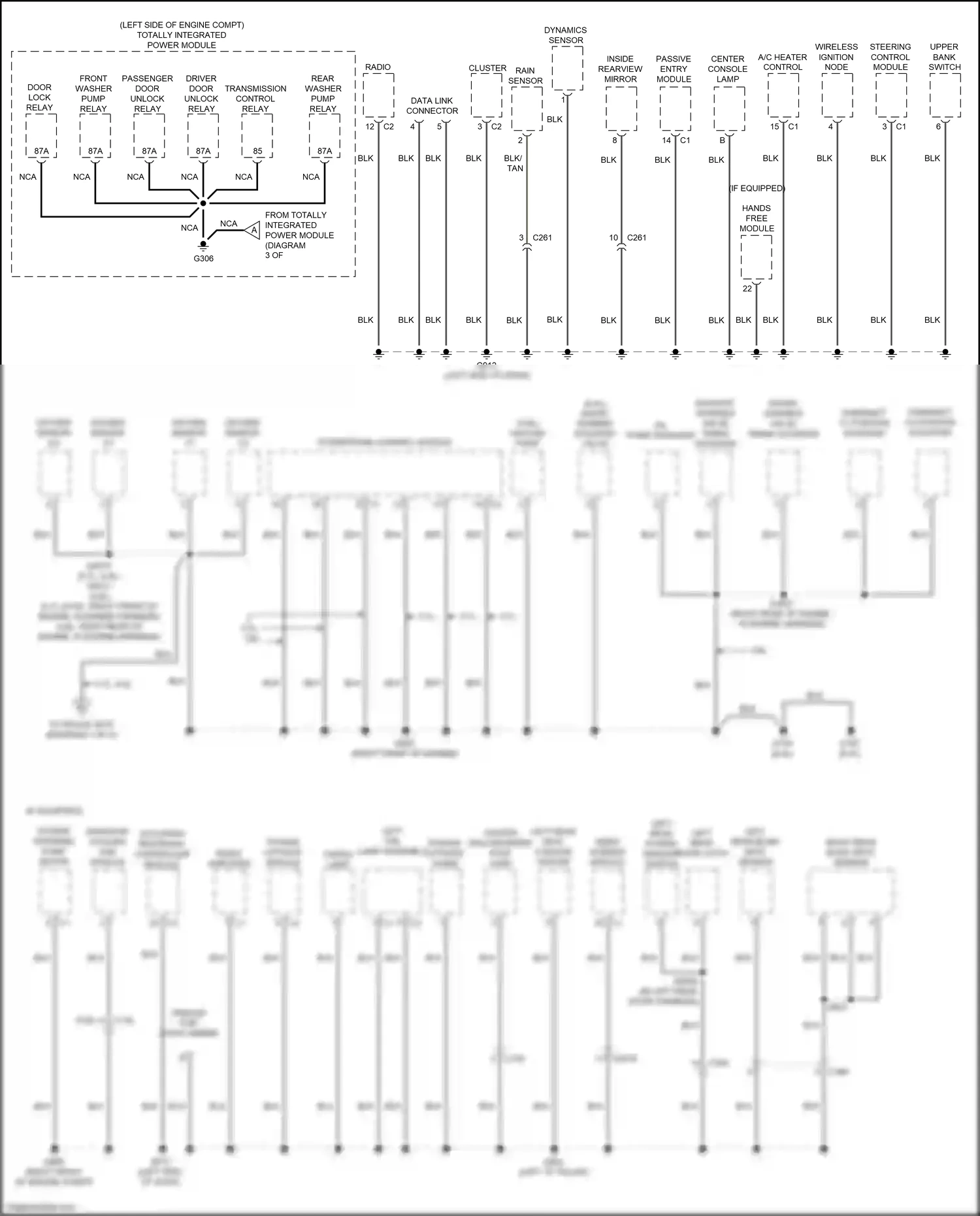 Wiring diagram data link connector for Jeep Grand Cherokee WK2 (2010-2013) (2 of 3)