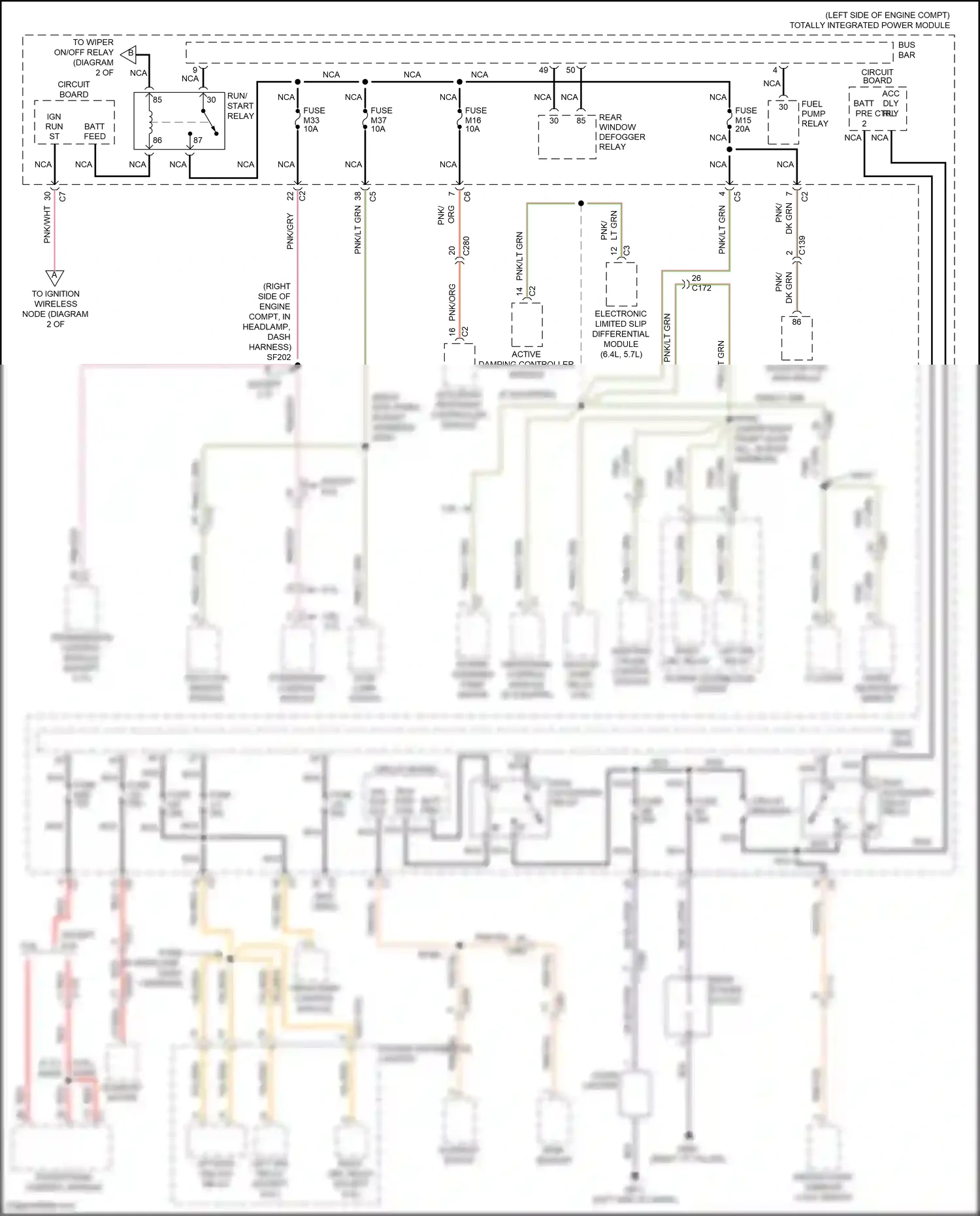 Wiring diagram drivetrain control module for Jeep Grand Cherokee WK2 (2010-2013) (1 of 1)