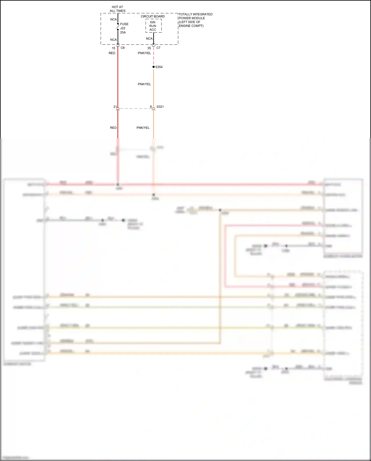 Wiring diagram electronic overhead module for Jeep Grand Cherokee WK2 (2010-2013) (1 of 1)