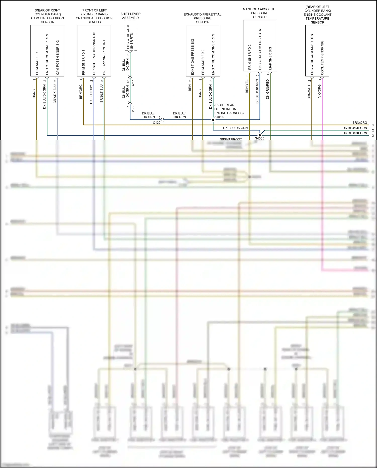 Wiring diagram eng ctrl com for Jeep Grand Cherokee WK2 (2010-2013) (4 of 5)