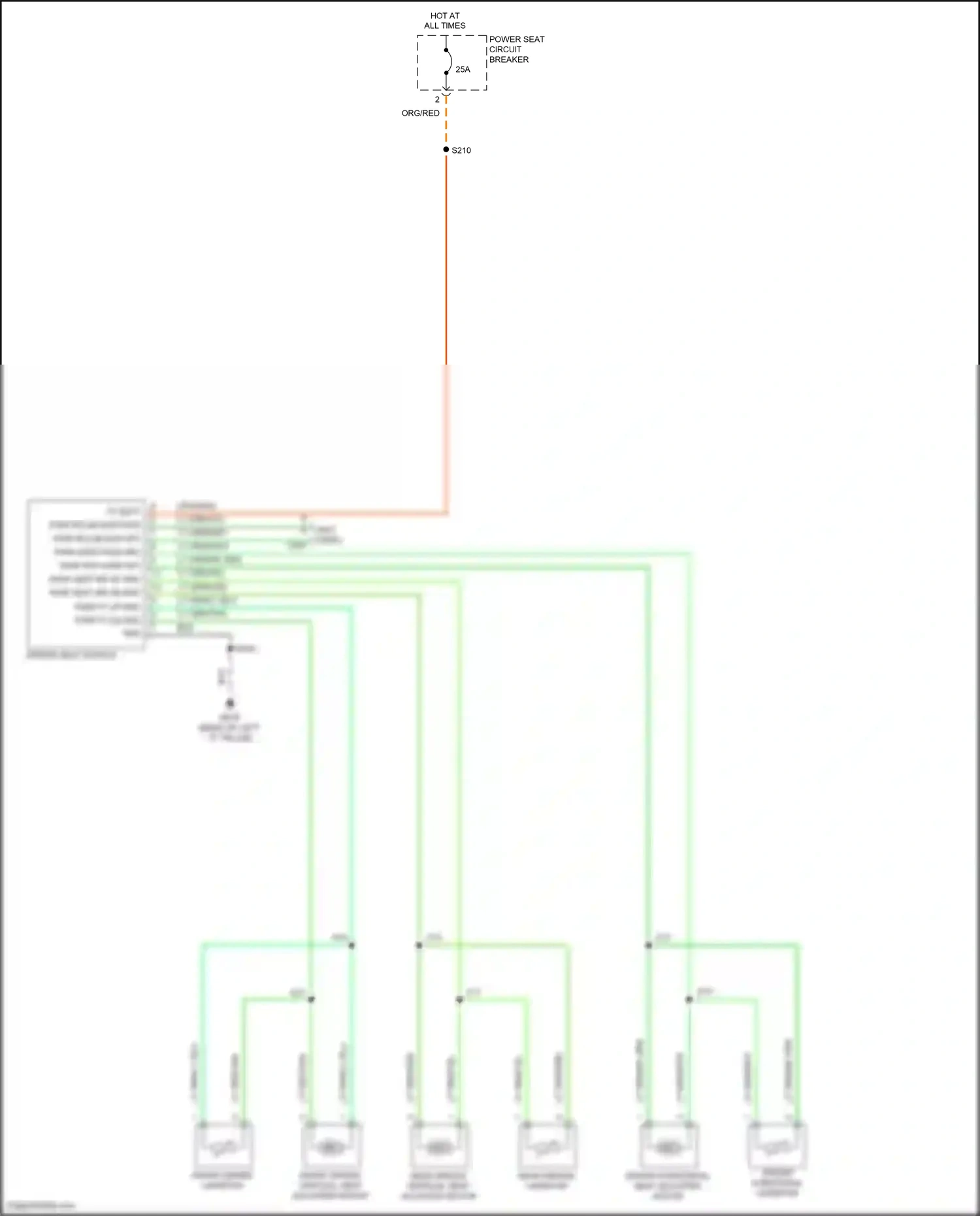 Wiring diagram front driver varistor for Jeep Grand Cherokee WK2 (2010-2013) (1 of 1)