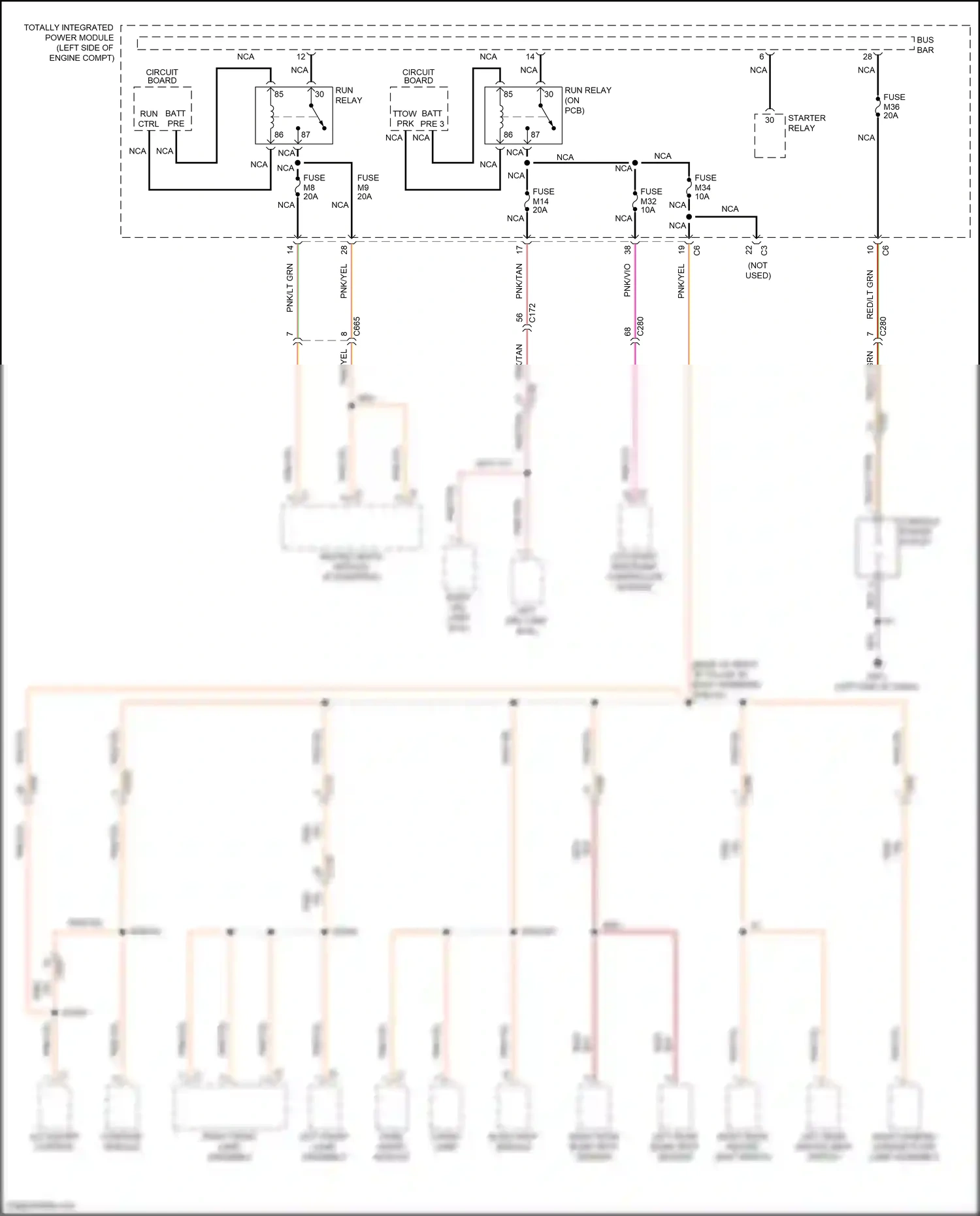 Wiring diagram occupant restraint controller module for Jeep Grand Cherokee WK2 (2010-2013) (5 of 6)