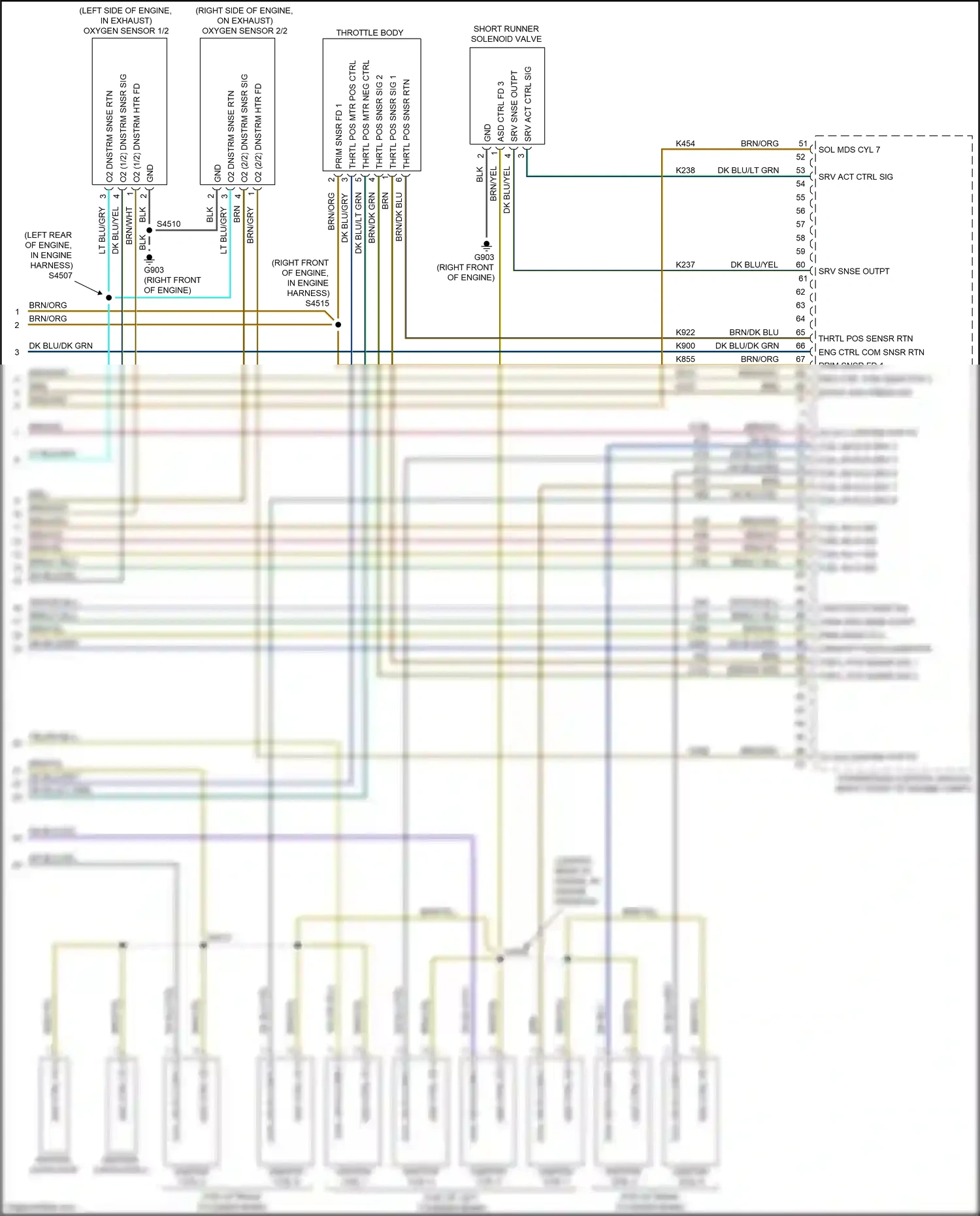 Wiring diagram oxygen sensor 2/2 for Jeep Grand Cherokee WK2 (2010-2013) (4 of 4)