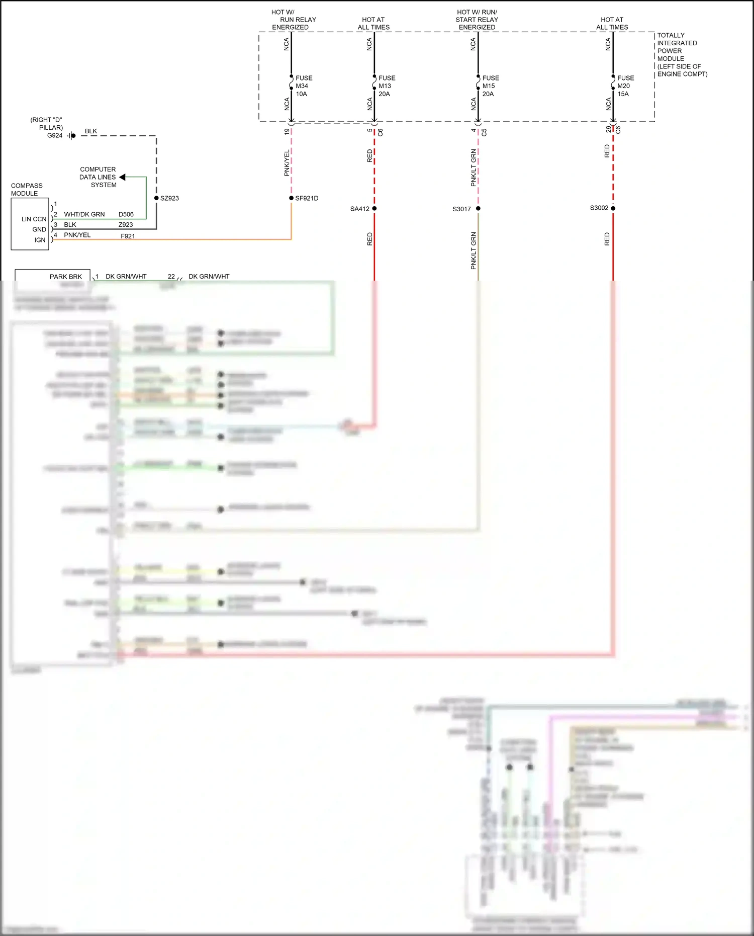 Wiring diagram shift interlock system for Jeep Grand Cherokee WK2 (2010-2013) (1 of 1)