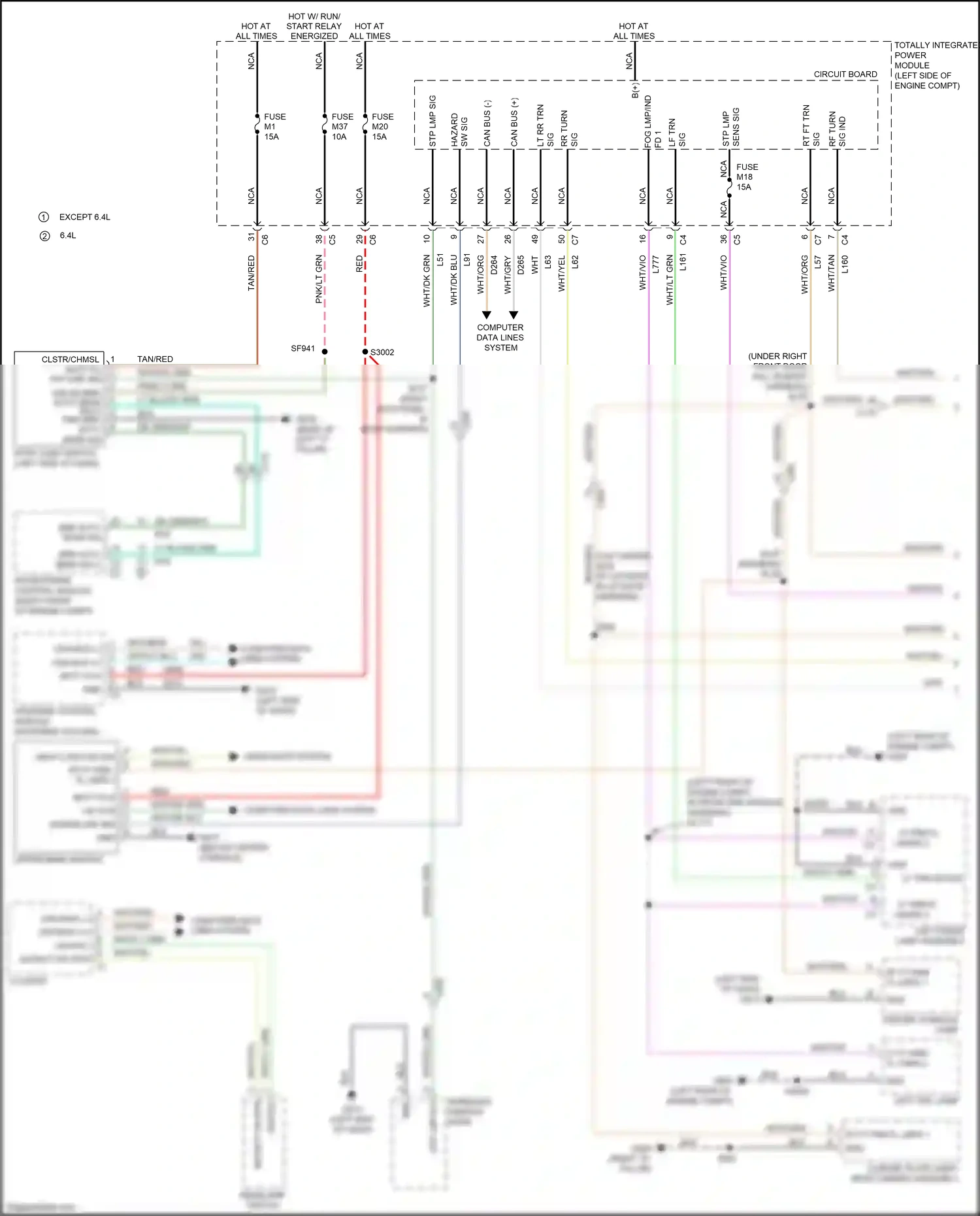 Wiring diagram steering control module for Jeep Grand Cherokee WK2 (2010-2013) (4 of 10)