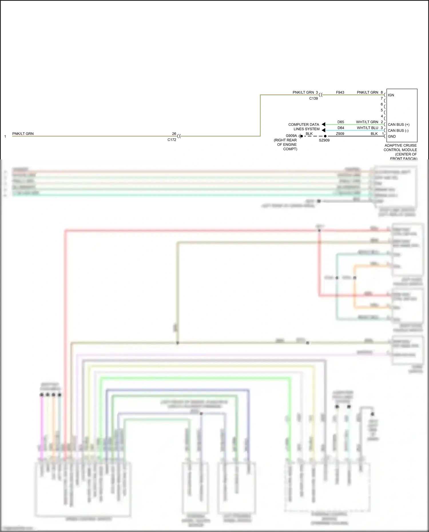 Wiring diagram steering control module for Jeep Grand Cherokee WK2 (2010-2013) (3 of 10)