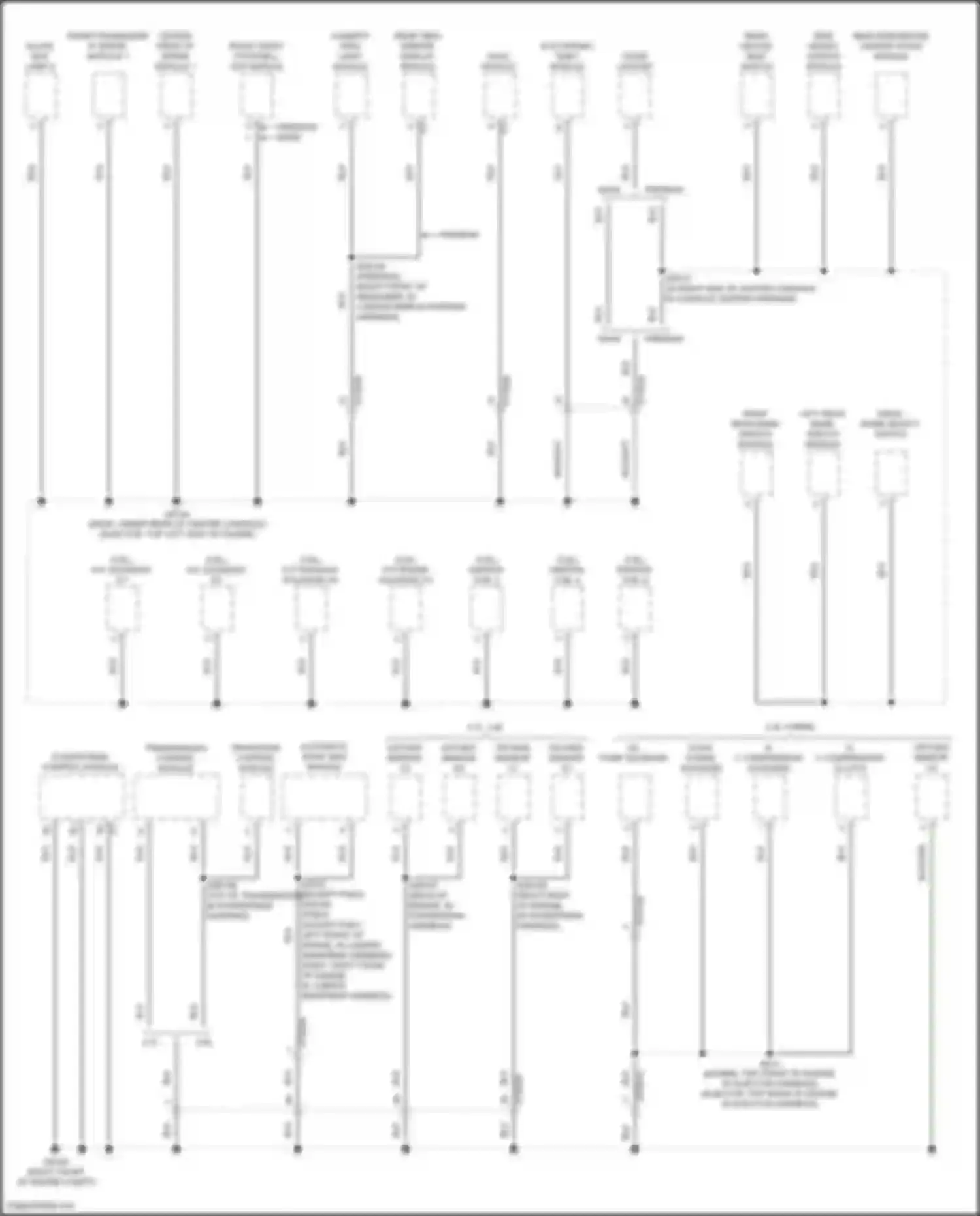 Grand Cherokee Jeep WL (2021-2024): Ground distribution circuit (2 of 8)