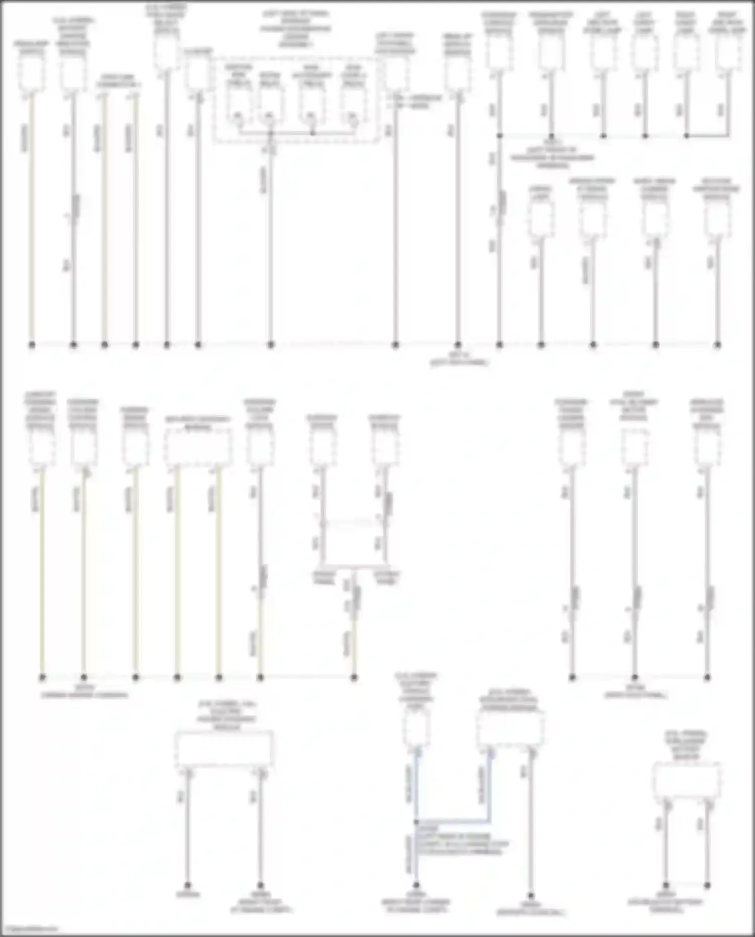 Grand Cherokee Jeep WL (2021-2024): Ground distribution circuit (3 of 8)