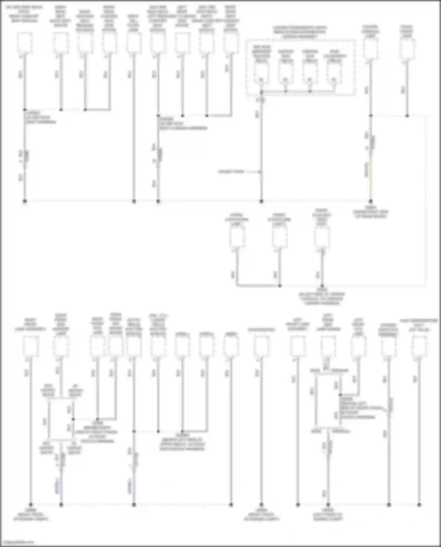 Grand Cherokee Jeep WL (2021-2024): Ground distribution circuit (4 of 8)