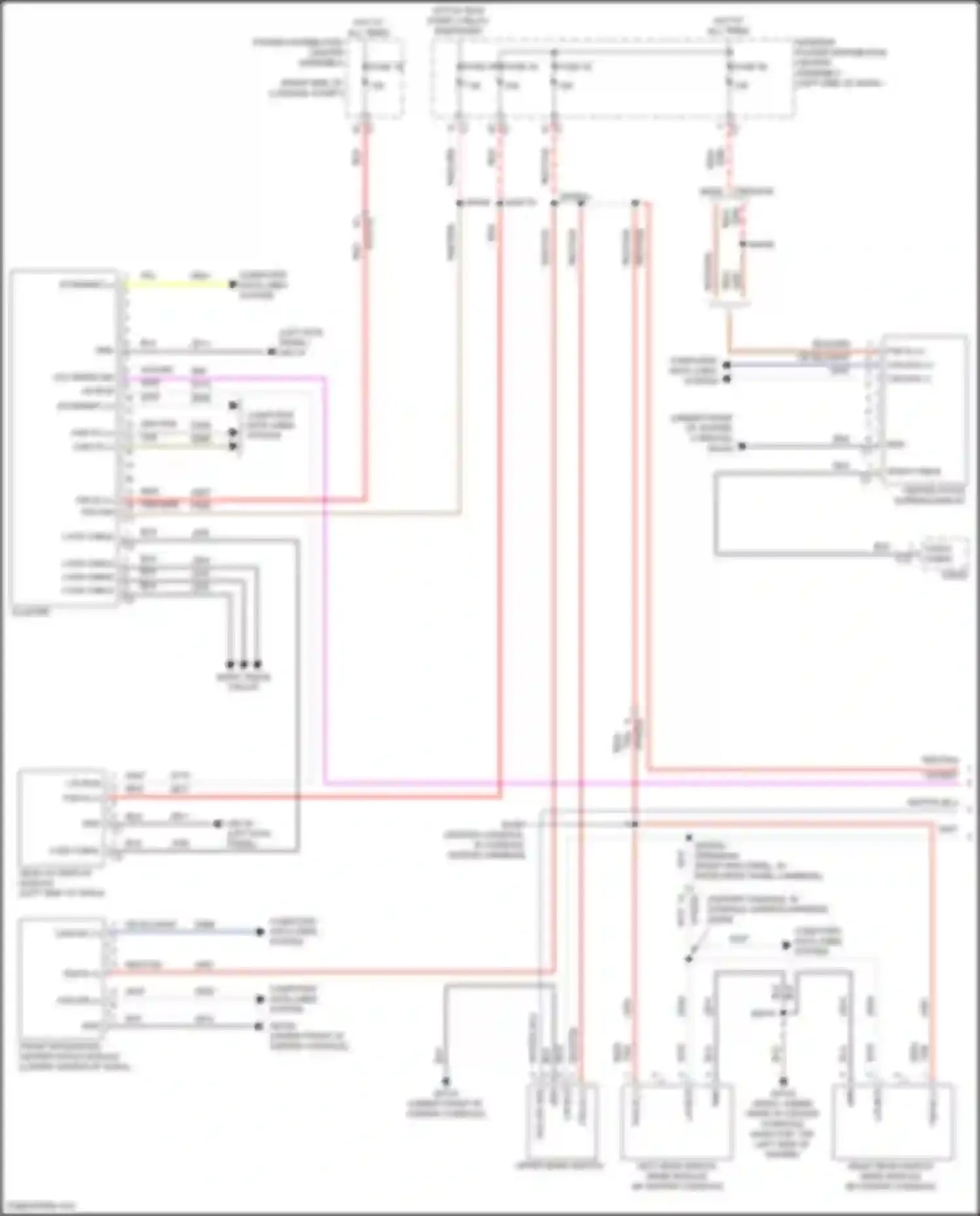Grand Cherokee Jeep WL (2021-2024): Instrument cluster circuit (1 of 3)