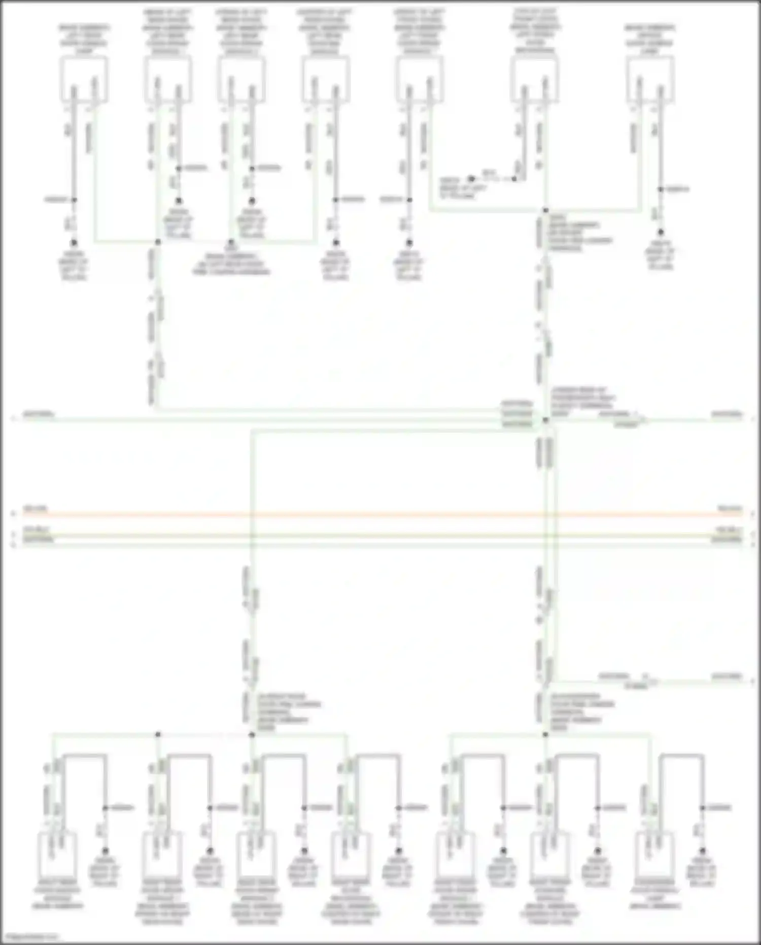 Grand Cherokee Jeep WL (2021-2024): Courtesy lamps circuit, base (2 of 3)