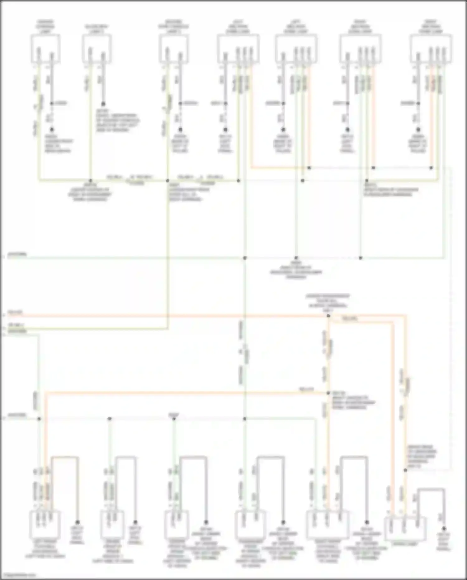 Grand Cherokee Jeep WL (2021-2024): Courtesy lamps circuit, base (3 of 3)