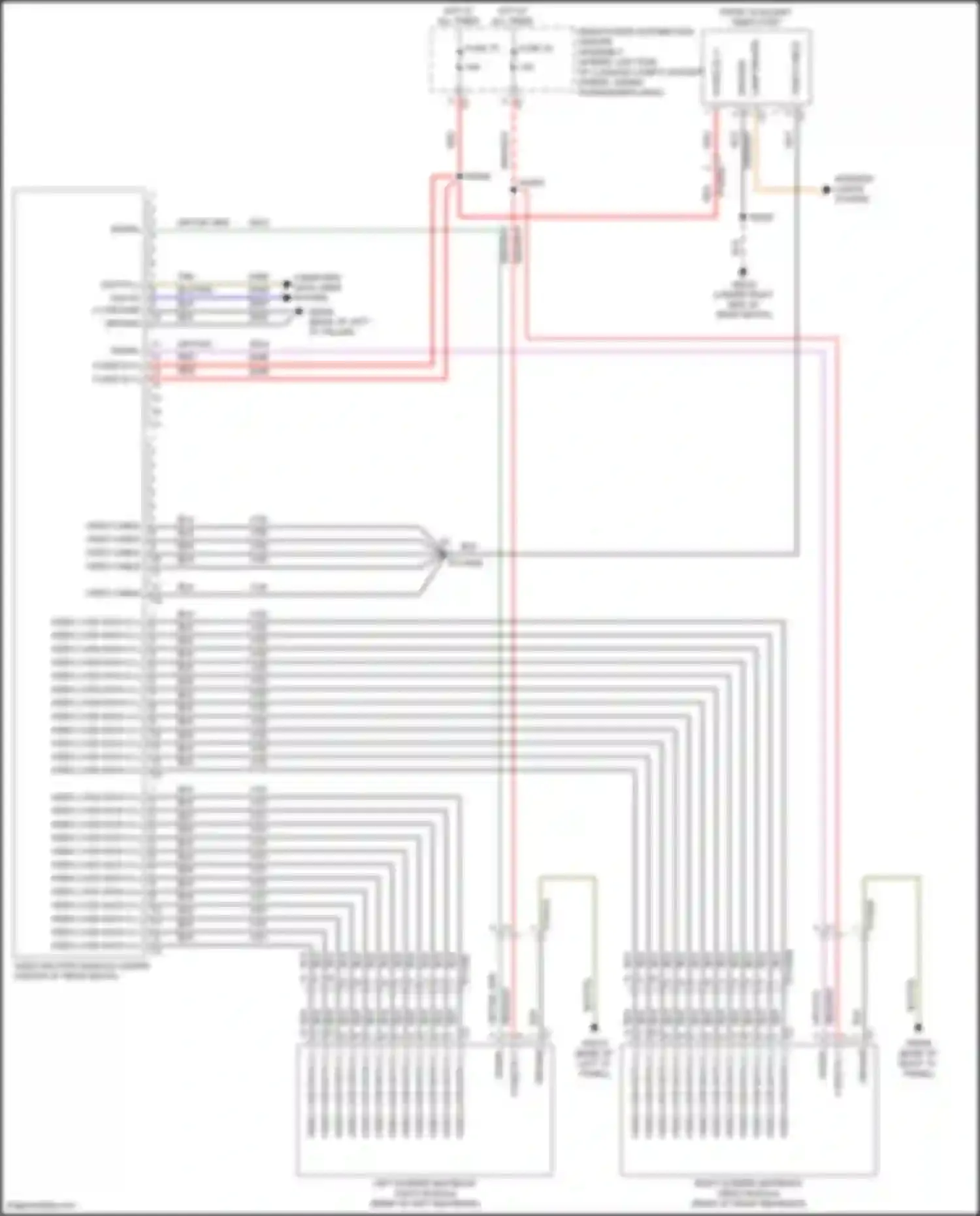 Grand Cherokee Jeep WL (2021-2024): Rear seat entertainment circuit