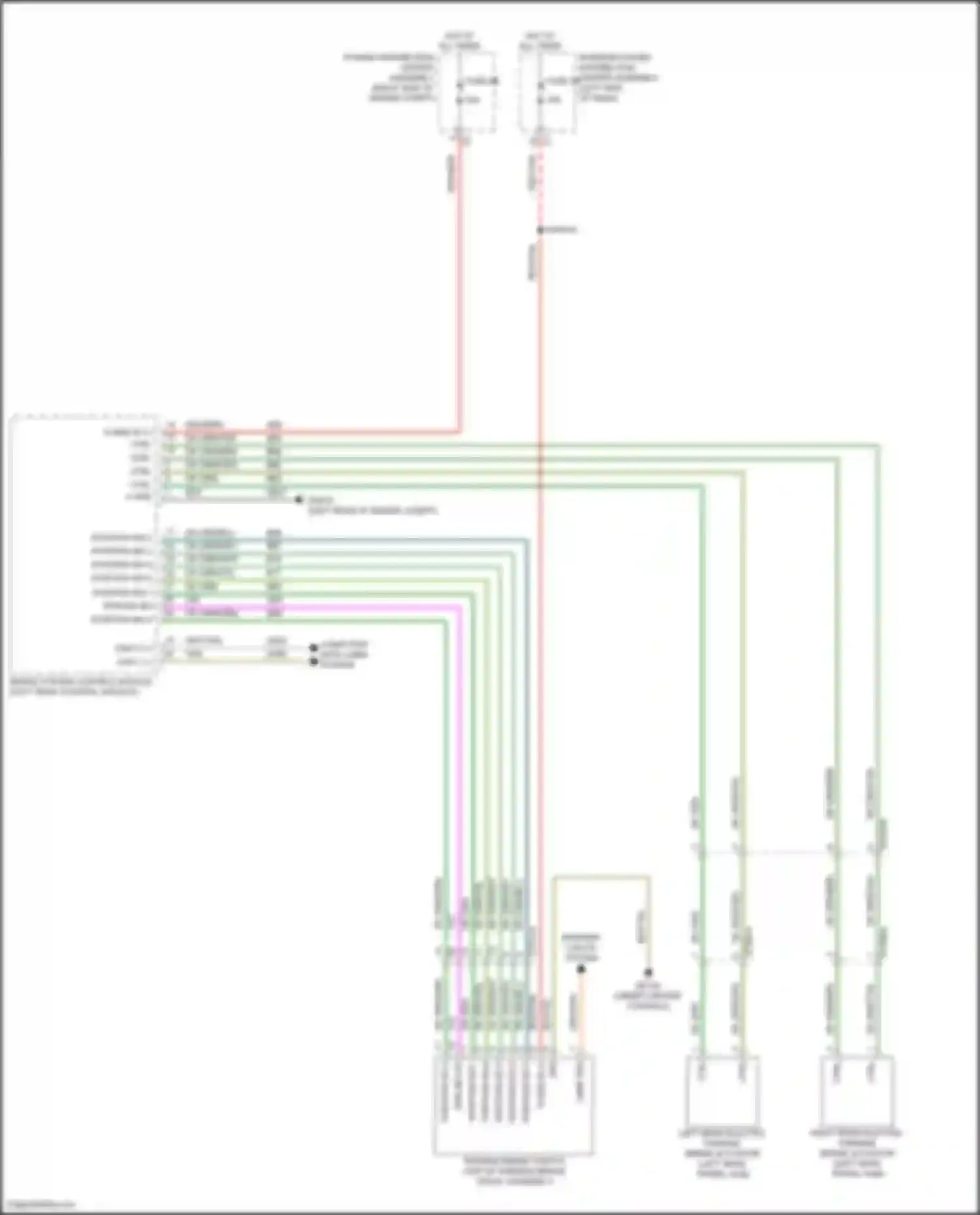 Grand Cherokee Jeep WL (2021-2024): Park brake release circuit
