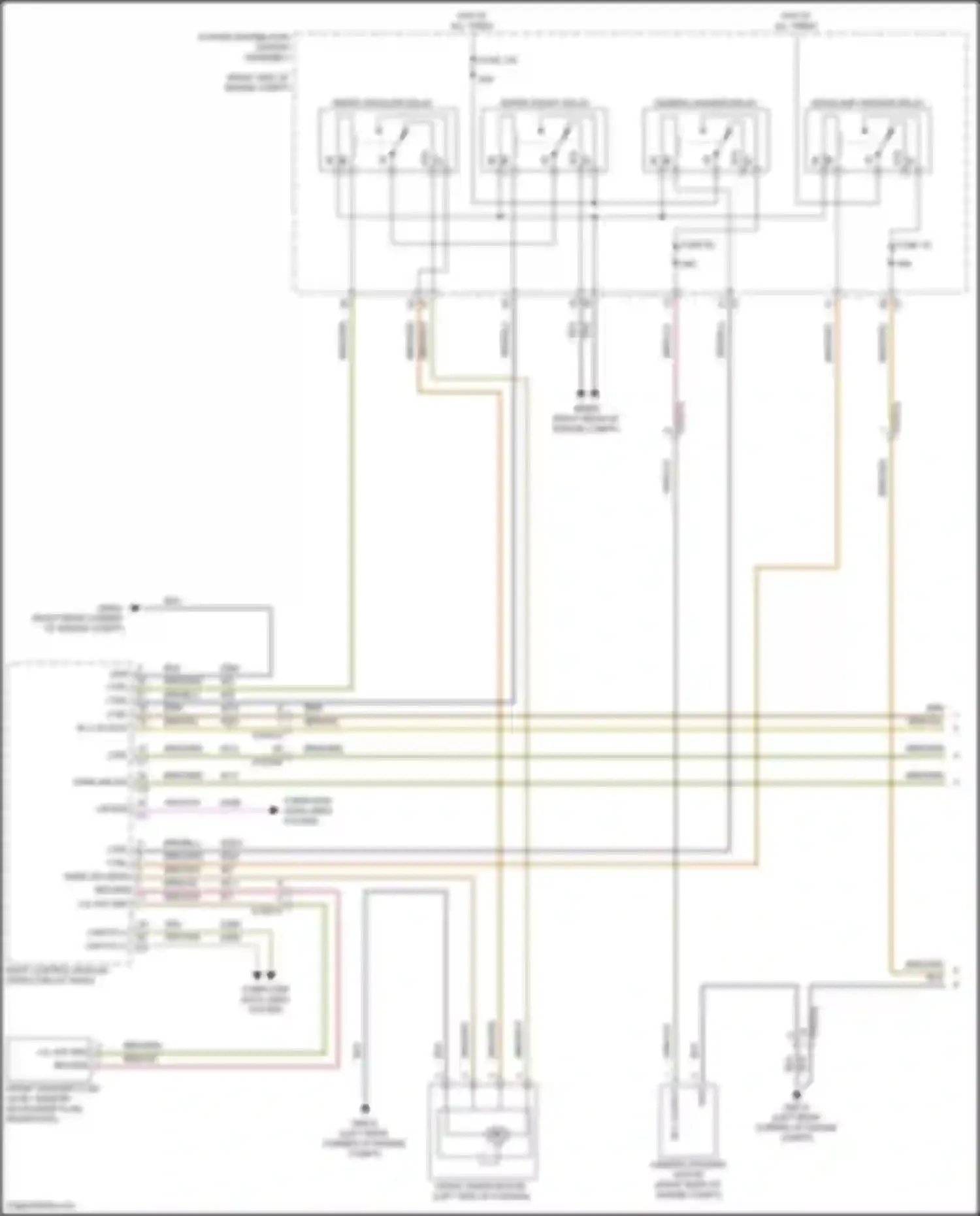 Grand Cherokee Jeep WL (2021-2024): Wiper/washer circuit (1 of 2)