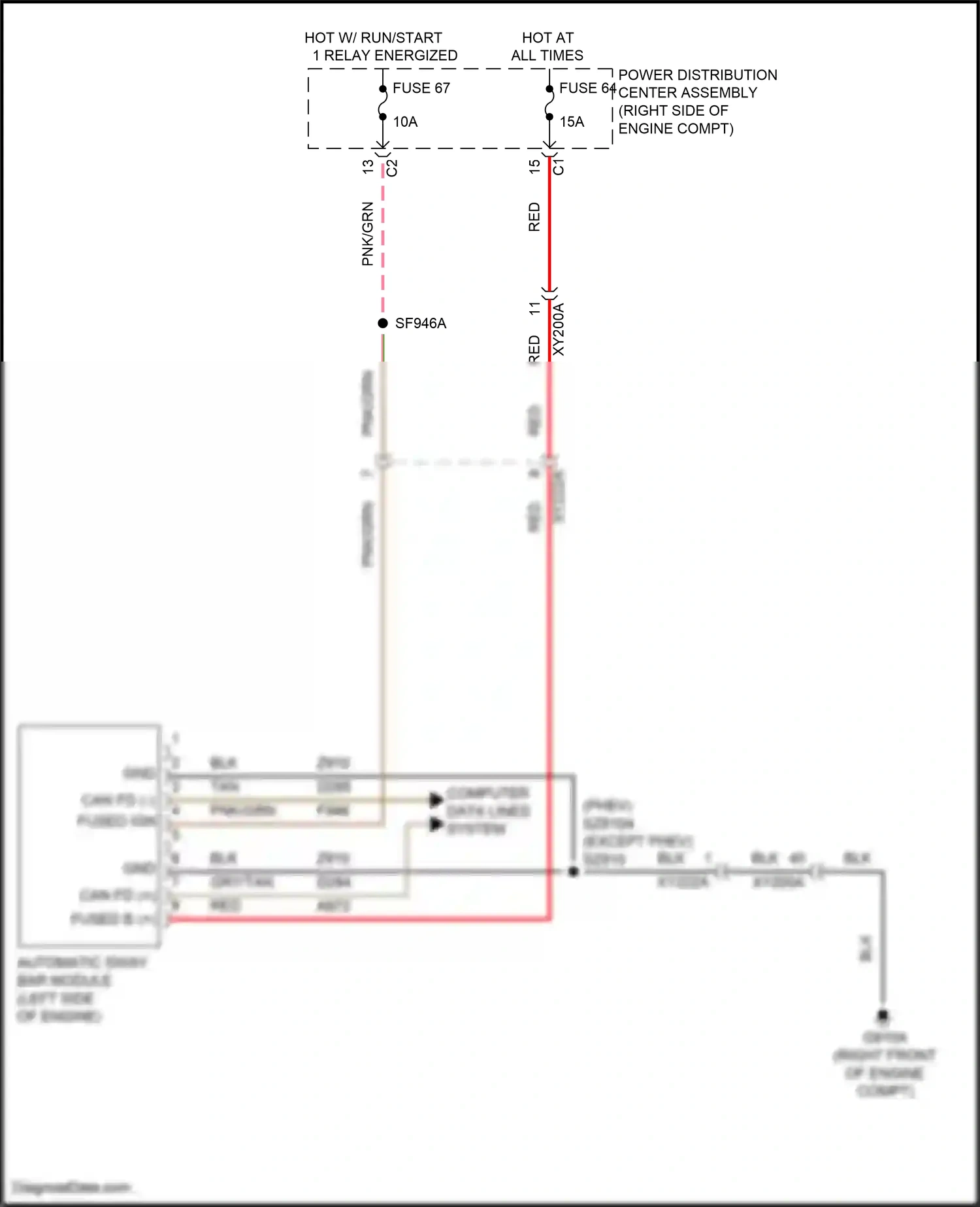 Wiring diagram automatic sway bar module for Jeep Grand Cherokee WL (2021-2024) (1 of 5)