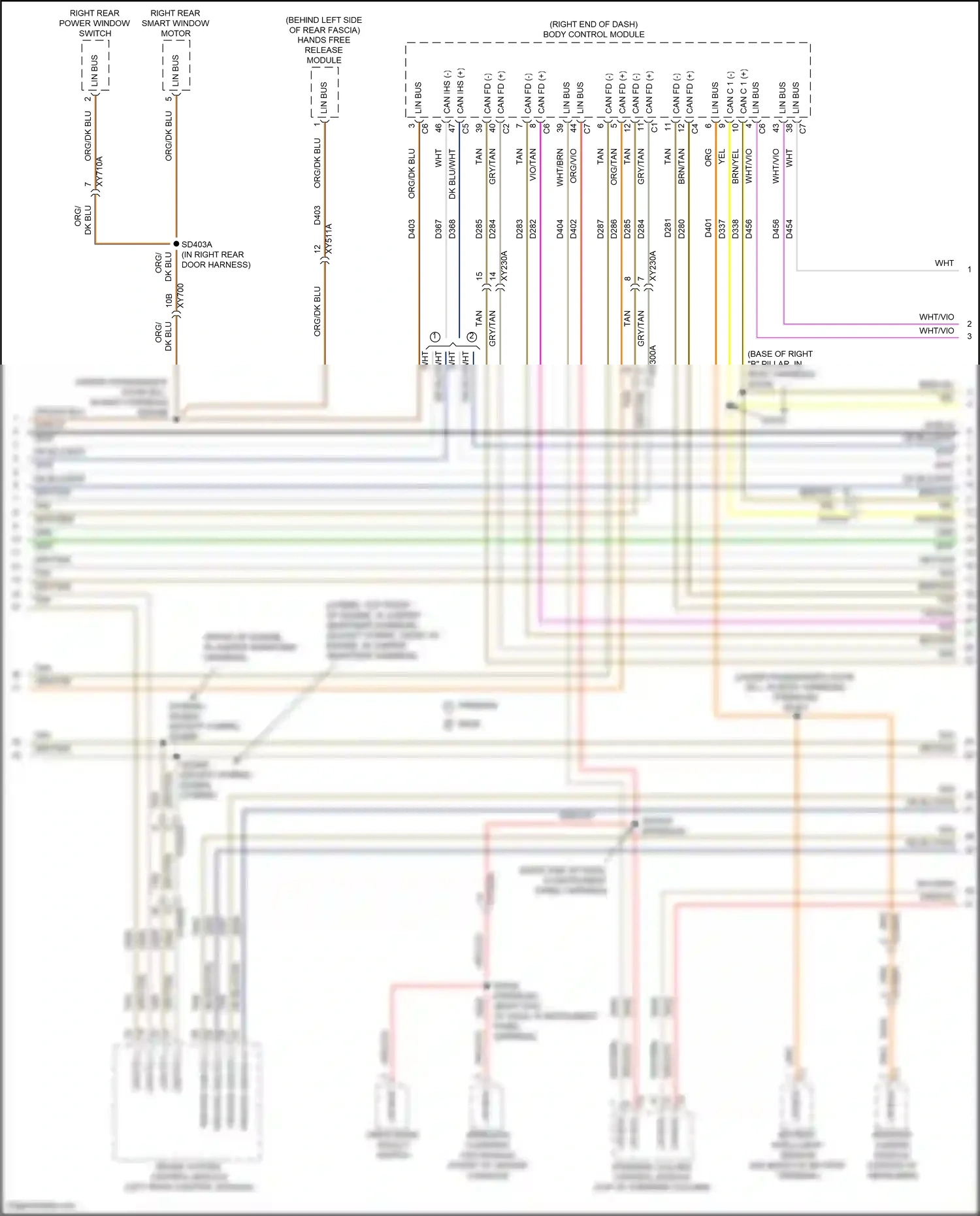 Wiring diagram brake system control module for Jeep Grand Cherokee WL (2021-2024) (1 of 8)