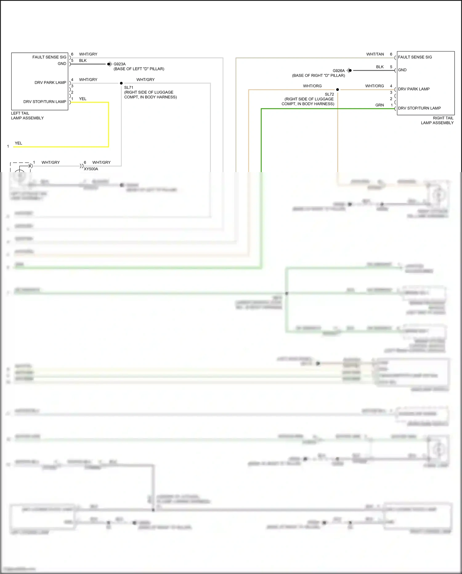 Wiring diagram brake system control module for Jeep Grand Cherokee WL (2021-2024) (3 of 8)