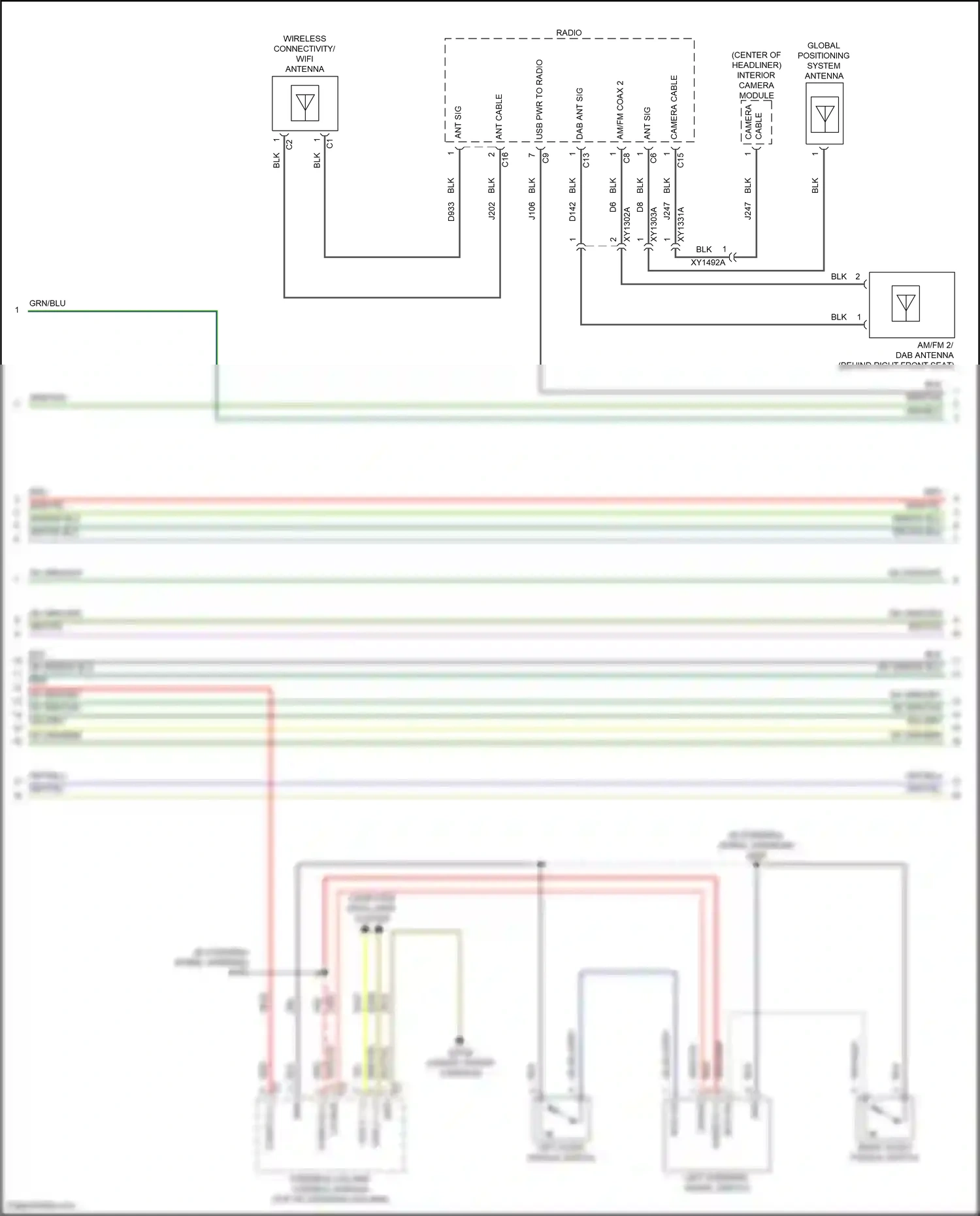 Wiring diagram cable) for Jeep Grand Cherokee WL (2021-2024) (2 of 13)