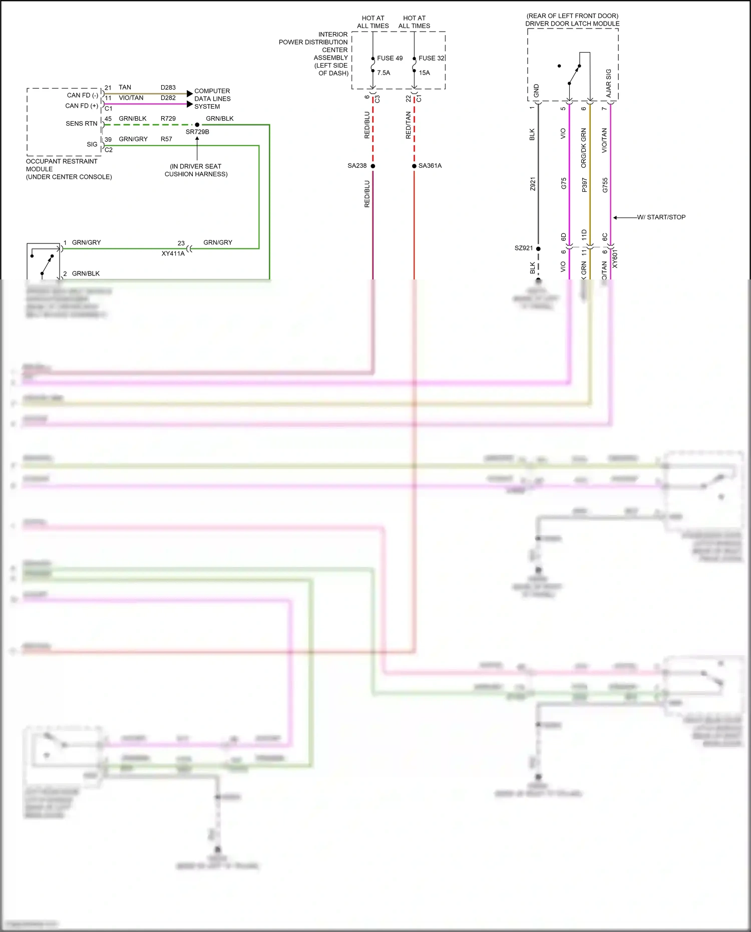 Wiring diagram computer data lines system for Jeep Grand Cherokee WL (2021-2024) (10 of 125)