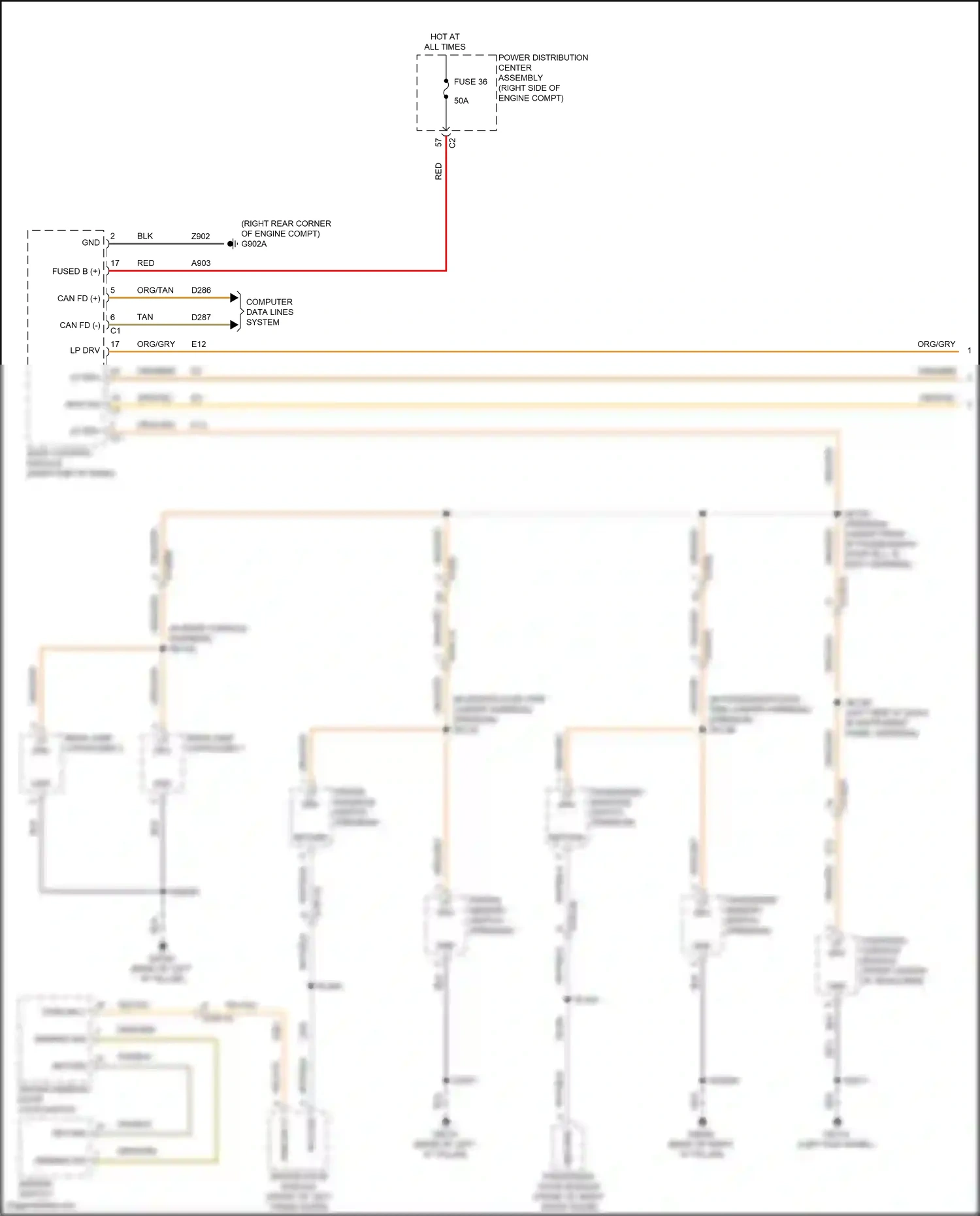 Wiring diagram computer data lines system for Jeep Grand Cherokee WL (2021-2024) (80 of 125)