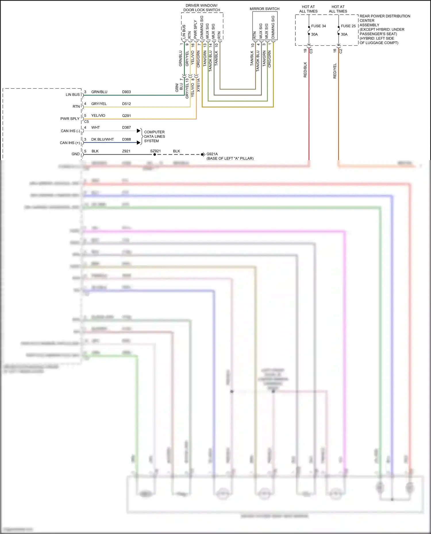 Wiring diagram computer data lines system for Jeep Grand Cherokee WL (2021-2024) (55 of 125)