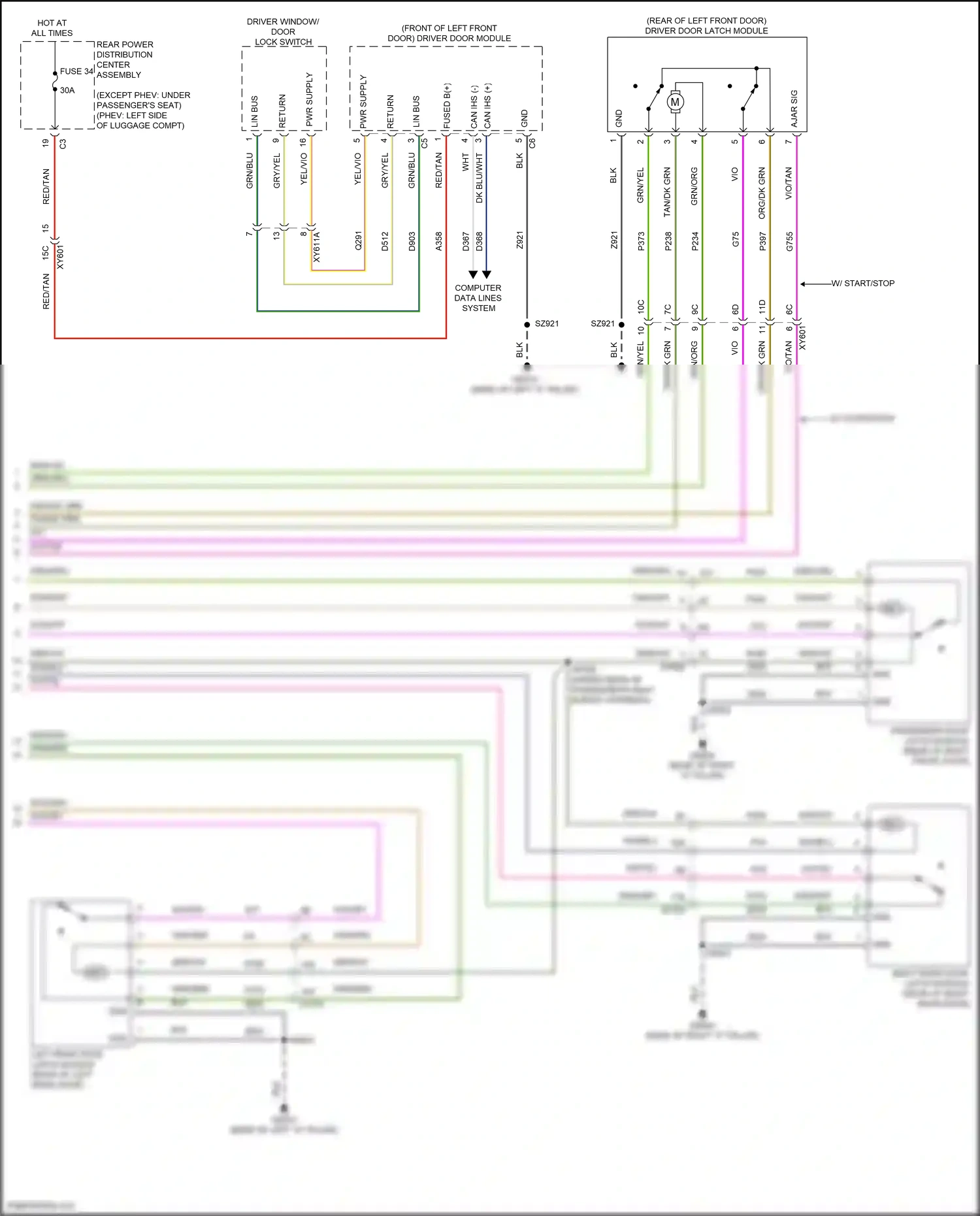 Wiring diagram computer data lines system for Jeep Grand Cherokee WL (2021-2024) (89 of 125)